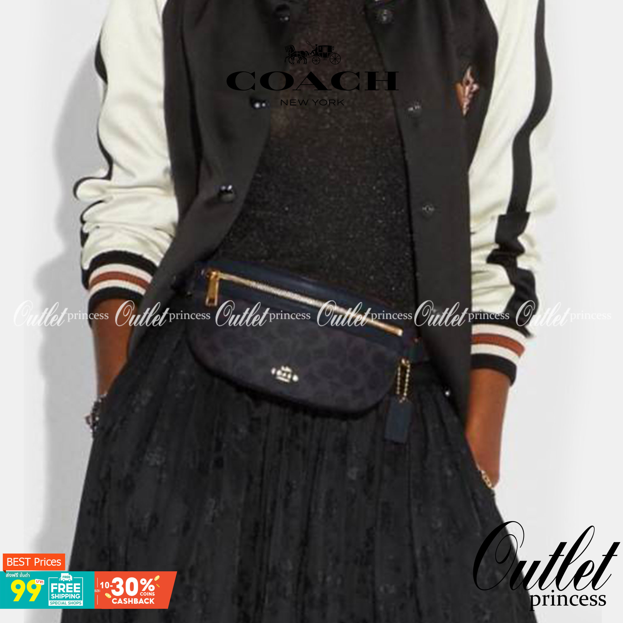 COACH BELT BAG ((39937)) กลับมาอีกครั้ง สวยเหมือนเดิมค่ะ😘 กระเป๋าคาดอก//คาดเอว หนังแท้นิ่ม สวยงามค่ะ ด้านหน้ามีช่องซิป ใส่กระเป๋าเงินใบกลางได้;มือถือได้ทุกรุ่น;พาสปอร์ตได้ค่ะ ด้านหลังมีช่องซิปให้อีกช่องใส่ของจุกจิก สายคาดเลื่อนปรับได้ฟรีไซด์ตามขนา