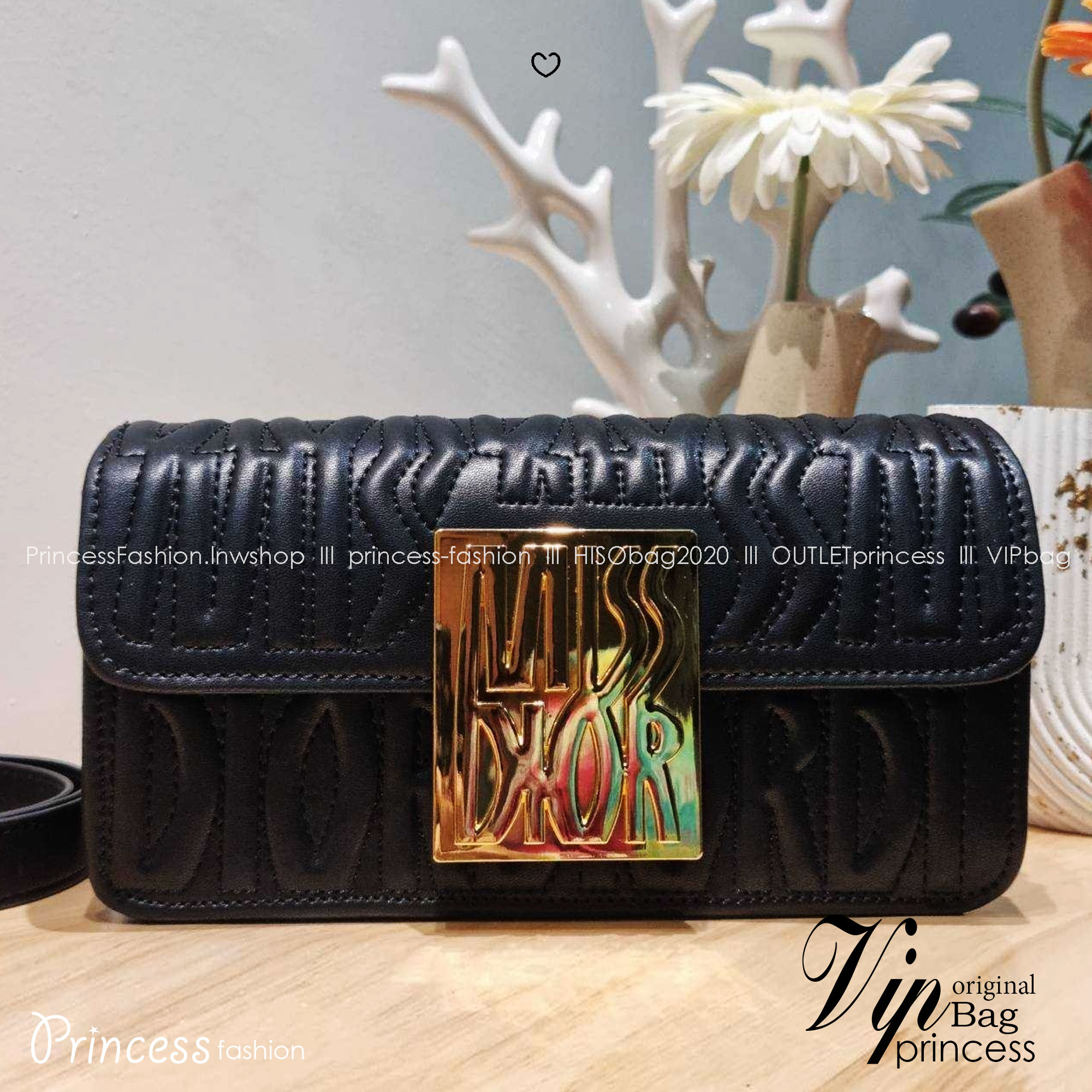 Dior Flap Bag / Quilted Miss Dior Allover Leather Bag กระเป๋าสะพายไหล่สุดลัคชู หรูหราเกินเรื่อง ดีไซน์ใหม่สวยงามด้วยดีเทลฝีเย็บและลายหนังปั๊มนูน