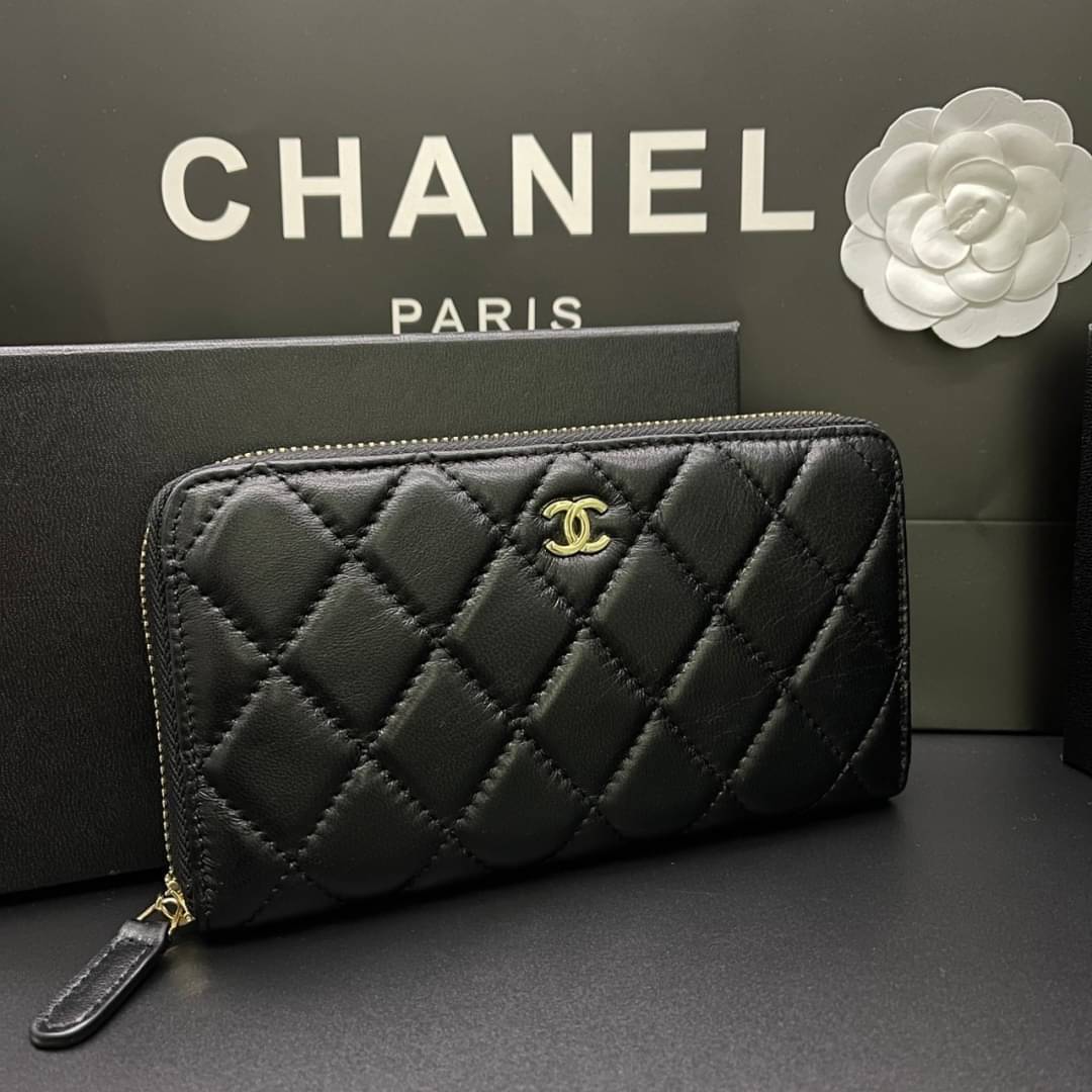 Chanel Long Wallet / CHANEL ZIP AROUND WALLET กระเป๋าสตางค์ใบยาว รุ่นยอดนิยมคลาสสิกเป็นอมตะ เป็นใบยอดนิยมของสาวๆ เลยค่าา