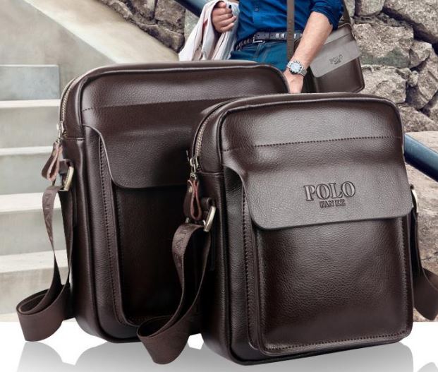 กระเป๋าสะพายข้าง ผู้ชาย กระเป๋าหนังแท้ polo แบบมีที่ปิดด้านหน้า กระเป๋าสะพาย polo รุ่นใหม่ แบบ สวยเท่ 945173