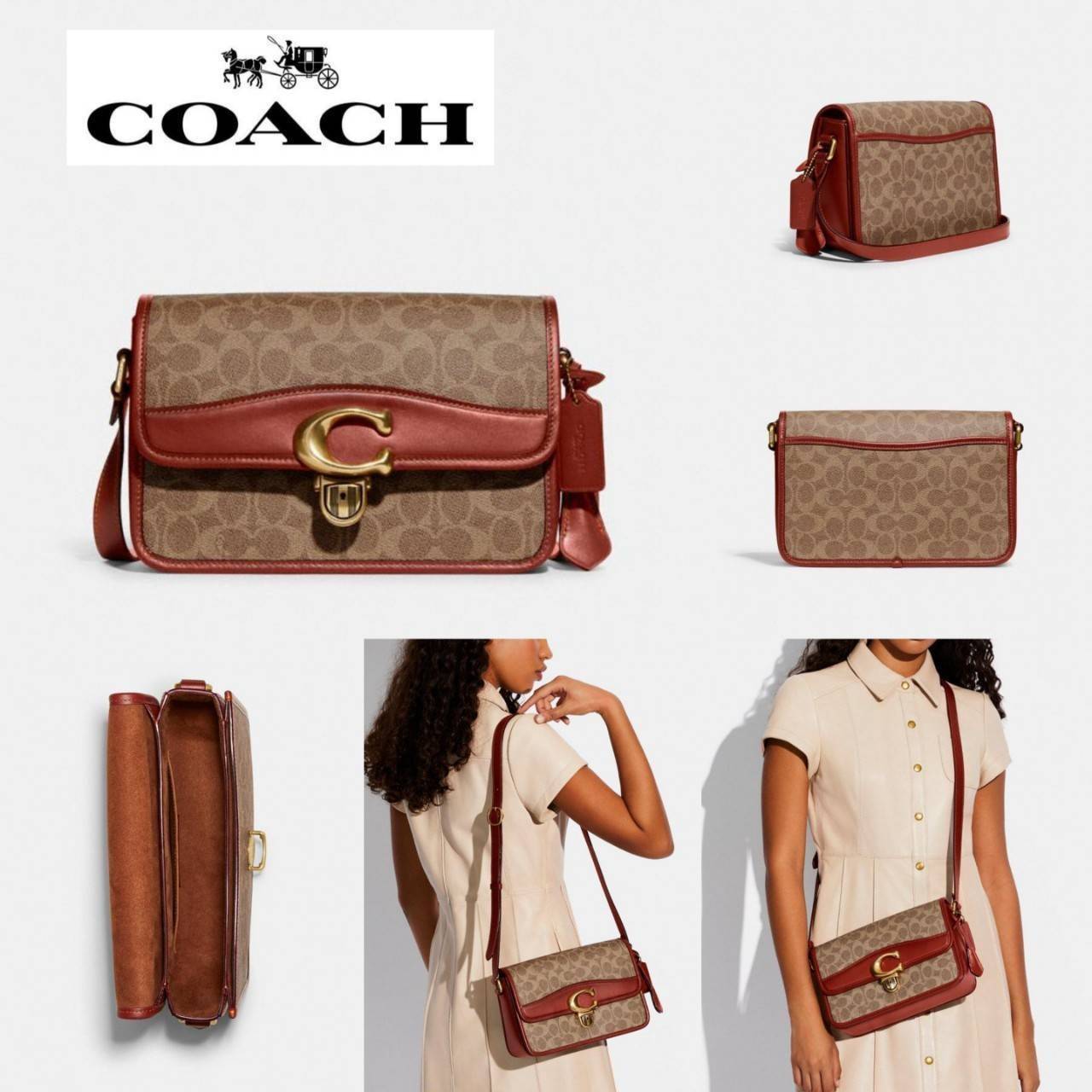 OUTLET 】COACH STUDIO SHOULDER BAG IN SIGNATURE CANVAS (COACH C6639) โอ้โห!! ตลึงเลย สวยฟาดมากๆเทอ!! 🌺ห้ามพลาดนะยูวว🤩รุ่นคลาสสิค เรียบหรู ดูแพงสุดๆ //พร้อมส่งก่อนใคร ยังไม่มีในช็อปไทยนะยูวว😘//กระเป๋าสะพาย คลอสบอดี ดีไซน์เฉียบ สายปรั