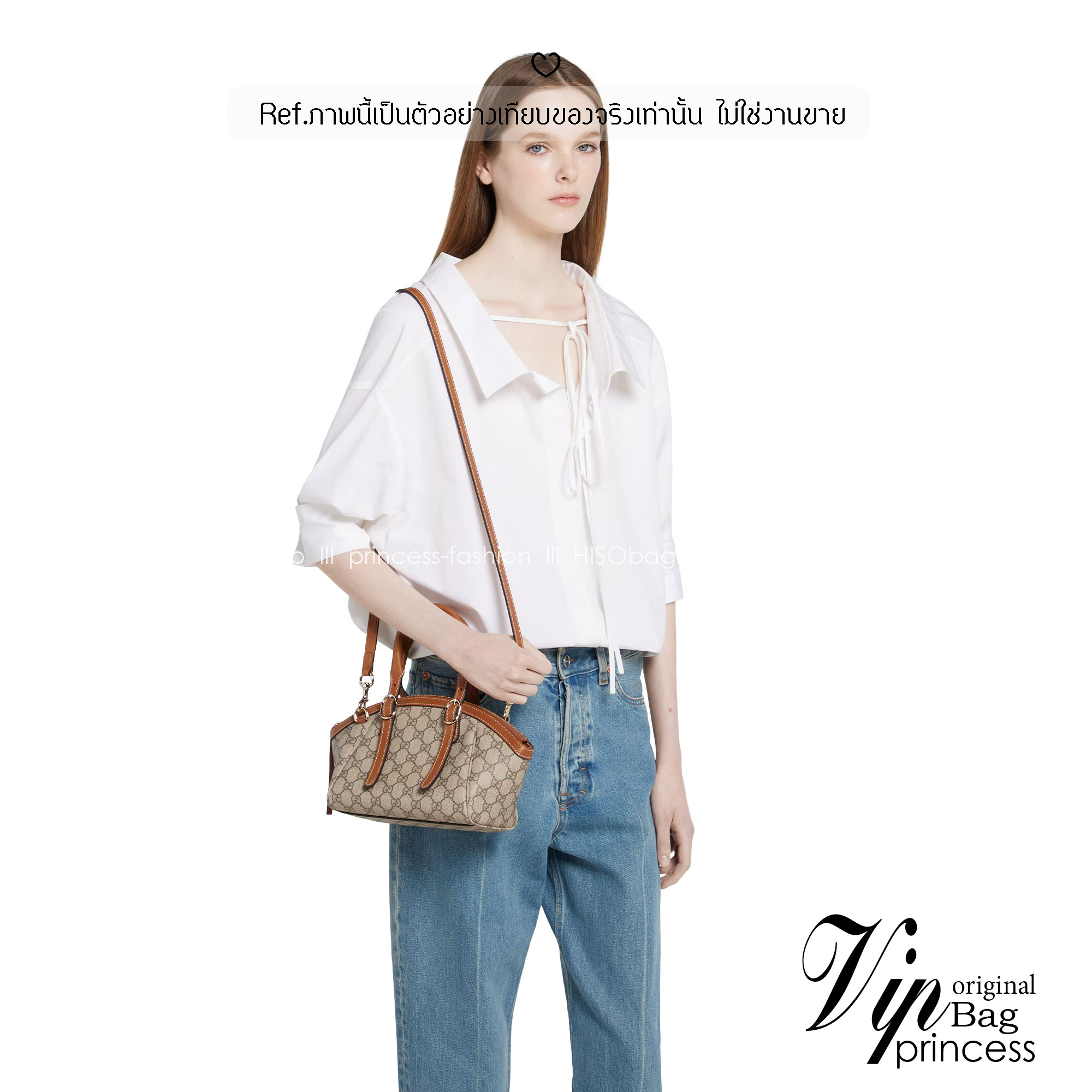 GUCCI GG Emblem small top handle bag กระเป๋าสะพายทรงโท้ทใบเล็ก ที่ขนาดกำลังสวย ใส่ของได้แบบจุกๆ