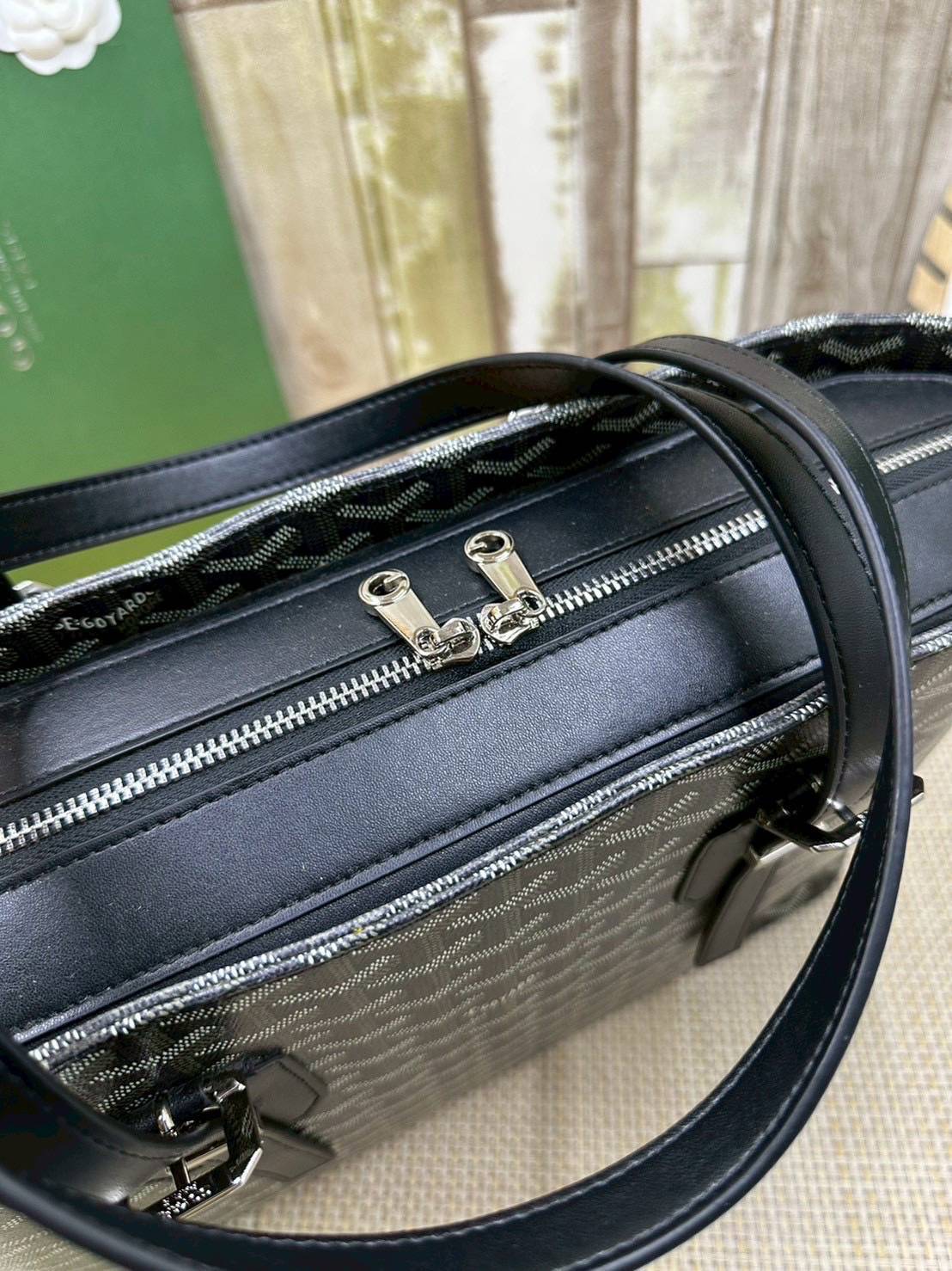 7 สี ORI หนังแท้ | GOYARD Goyardine Sac Marie Galante 35cm / Goyard Tote Bag กระเป๋าสะพายทรงโท้ท พร้อมหูจับใช้งานง่าย ภายในโล่งกว้าง หรูหราลงตัว