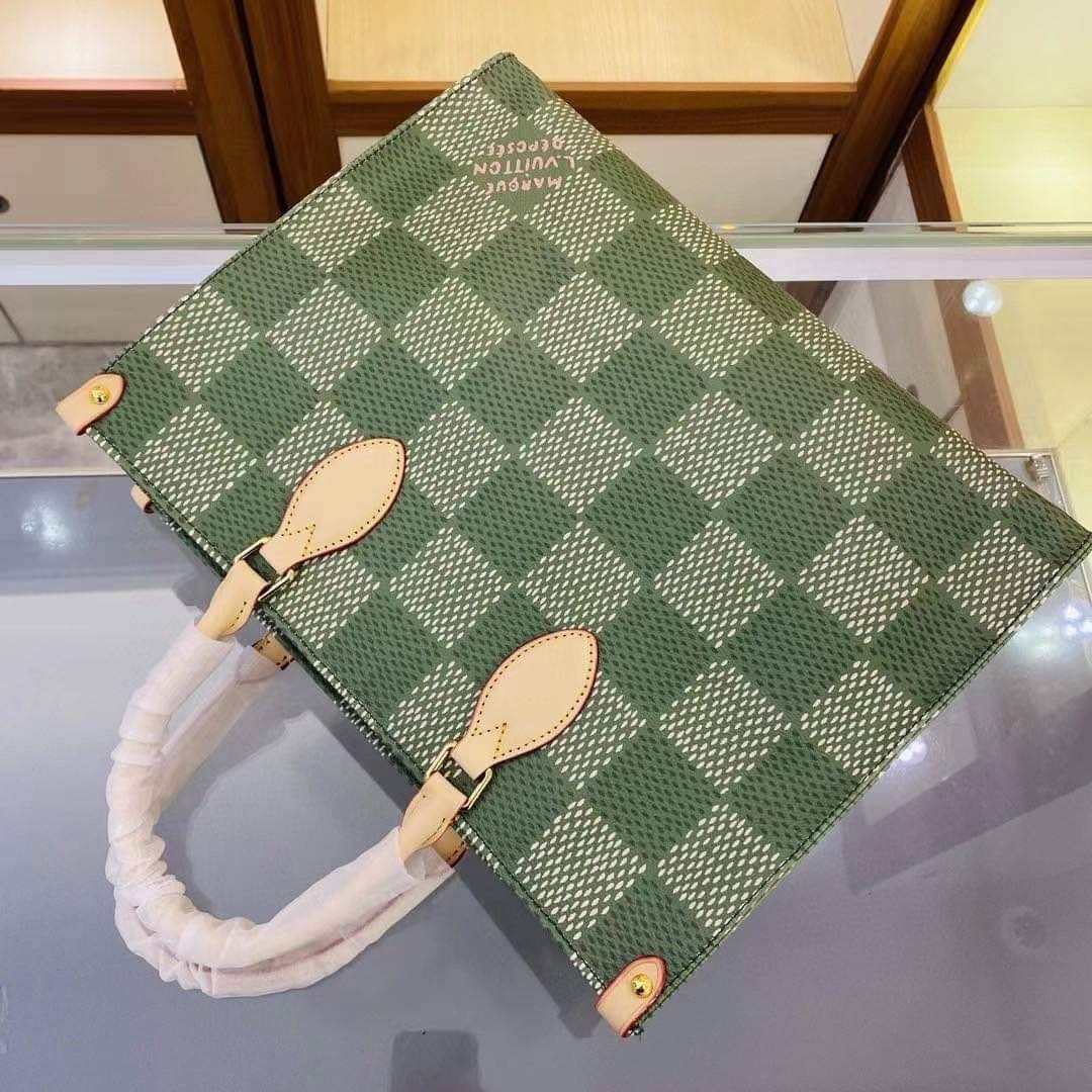 LV OnTheGo / LV Tote Bag กระเป๋าทรงโท้ท โทนสีมีเสน่ห์ที่ผสมผสานเฉดสีพาสเทล เกรดออริ 1:1 ใช้งานต่างประเทศได้