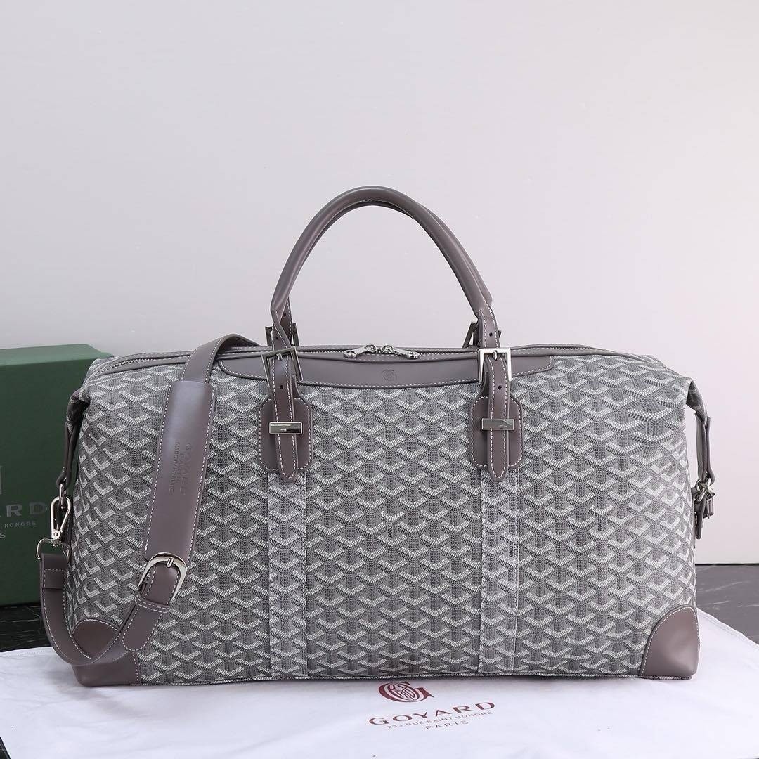 Goyard Keepall bag/ GOYARD Boeing 55 Leather Duffle Bag 55cm กระเป๋าเดินทาง เกรดท็อปออริ สลับแท้ 1:1 เกรดดีสุด ใช้ต่างประเทศได้