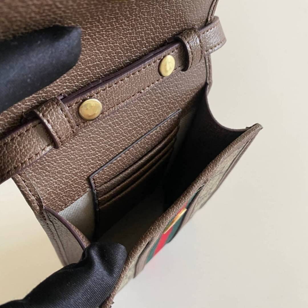 VIP GIFT 】หนังแท้ GUCCI Ophidia mini bag กระเป๋าใส่โทรศัพท์ โดดเด่นทั้งดีไซน์และคุณสมบัติในการใช้งาน ด้วยลวดลายที่มีซิกเนเจอร์เป็นเอกลักษณ์ ตอบโจทย์ความคลาสสิคเข้ากับรูปทรงที่ทันสมัย ทั้งดาราเซเลบต่างนิยมใช้กัน เรียกได้ว่าใคร ๆ ก็ต้องมีติดตัวไว้สักใบหนึ่ง