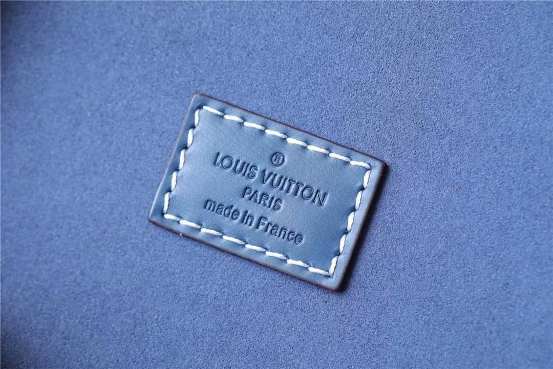 LV Cannes Navy Blue Denim Jacquard / LV Bucket Bag เกรดใช้งานสลับใบจริงได้ เทพออริจินอล เนื้องานสวยงาม หนังแท้ ภาพสินค้าถ่ายจากงานขายจริงใช้งานต่างประเทศได้