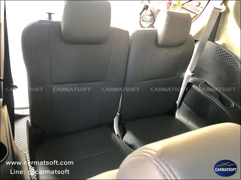 ชุดหุ้มเบาะรถยนต์ SIENTA หนังPVC เกรดA หนา1มิล สีเทา (แบบสวมทับ)