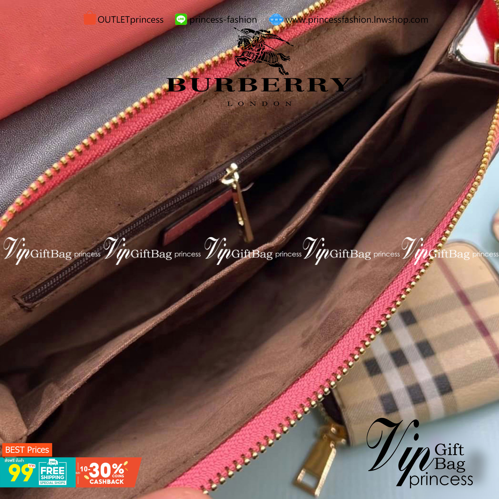 VIP 】BURBERRY CROSSBODY VINTAGE BAG กระเป๋าอยู่ทรงสวย สามารถใส่ของได้หลากหลาย จะถือเป็นครัชหรือสะพายก็ได้ มีสายสปอร์ตให้ด้วยนะคะ ใบเดียวใช้ได้ทุกโอกาส สาวๆต้องมีติดตู้ไว้เลยคะ