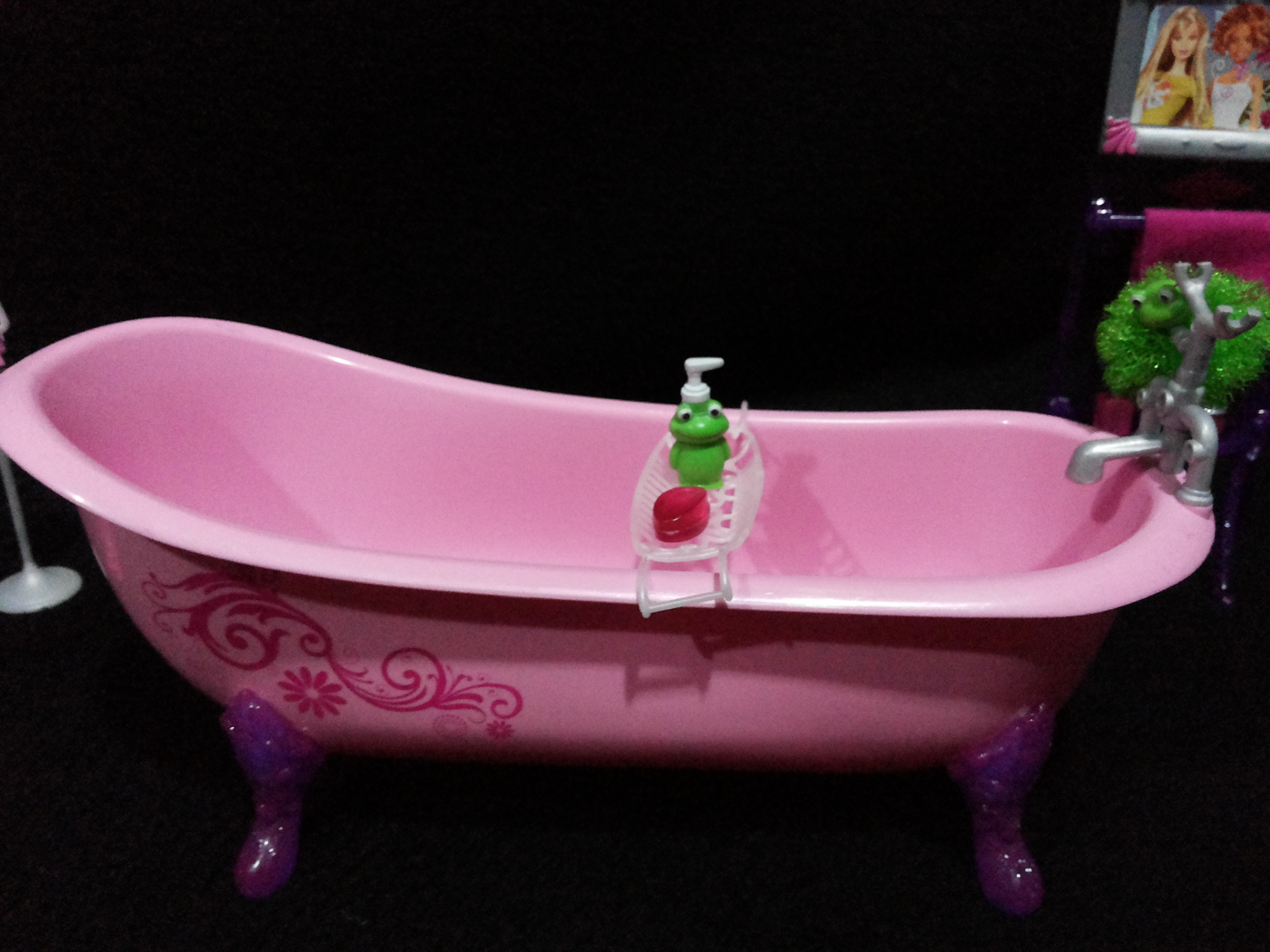 Barbie_Dream Bathtub เฟอร์นิเจอร์บาร์บี้แท้มือสองสภาพดีมากๆ