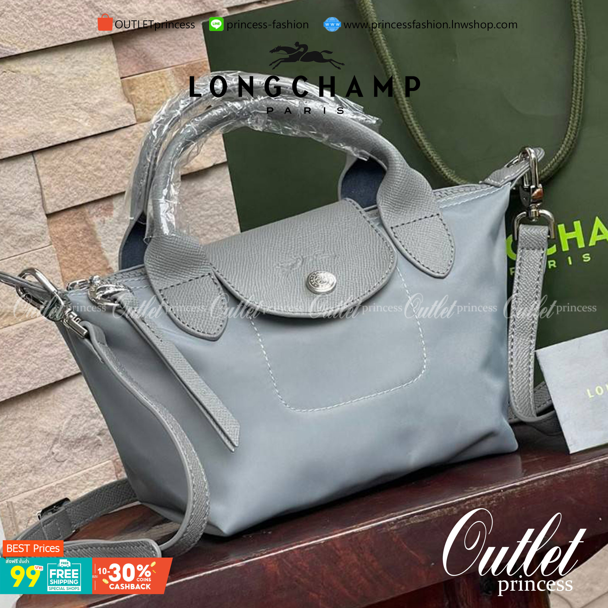 LONGCHAMP LE PLIAGE NÉO TOP HANDLE BAG XS คอลเลคชั่นสุดพิเศษจากลองฌอมป์ มีดีไซน์ที่เรียบหรูและคลาสสิก แฝงด้วยลูกเล่นแบบเฟมินีน แถมยังมีน้ำหนักเบาอย่างไม่น่าเชื่อ มาพร้อมกับหูจับกระเป๋าคู่และฝาปิดแบบกระดุม กระเป๋าถือใบนี้สามารถใช้ถือแบบทั่วไป มีสายสะพายถอด