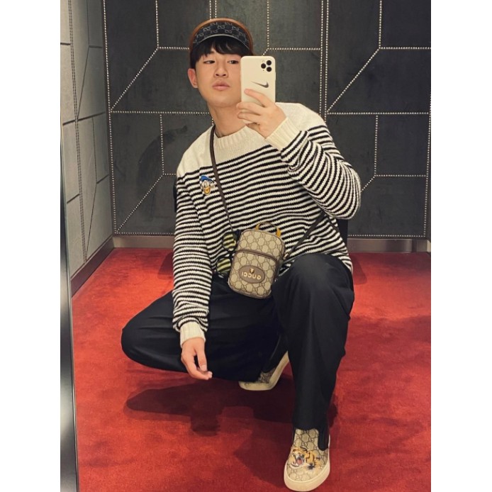 หนังแท้ GUCCI Neo Vintage mini bag / GG Mini Crossbody bag กระเป๋าสะพายข้างใบเล็ก ใช้ได้ทั้งชาย/หญิง งานหนังแท้ทั้งใบ ออริจินอลเกรด ภาพสินค้าถ่ายจากงานขายจริง ใช้งานต่างประเทศได้ค่ะ