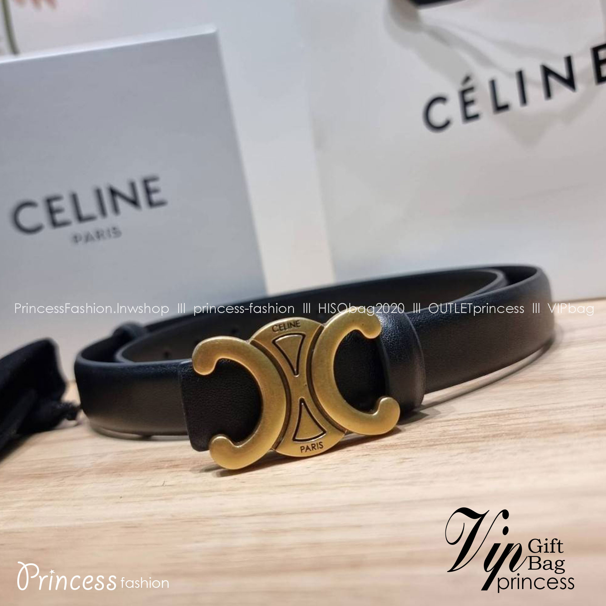 Celine belt with gift box set เข็มขัดซีลีนสุดคลาสสิค วินเทจ เรียบง่าย ผู้ดี เป็นซิกเนเจอร์ ด้วยดีไซน์อะไหล่สีทองวินเทจ ทำให้ใช้งานเป็น everyday use ได้เลย วัสดุหนังอย่างดี
