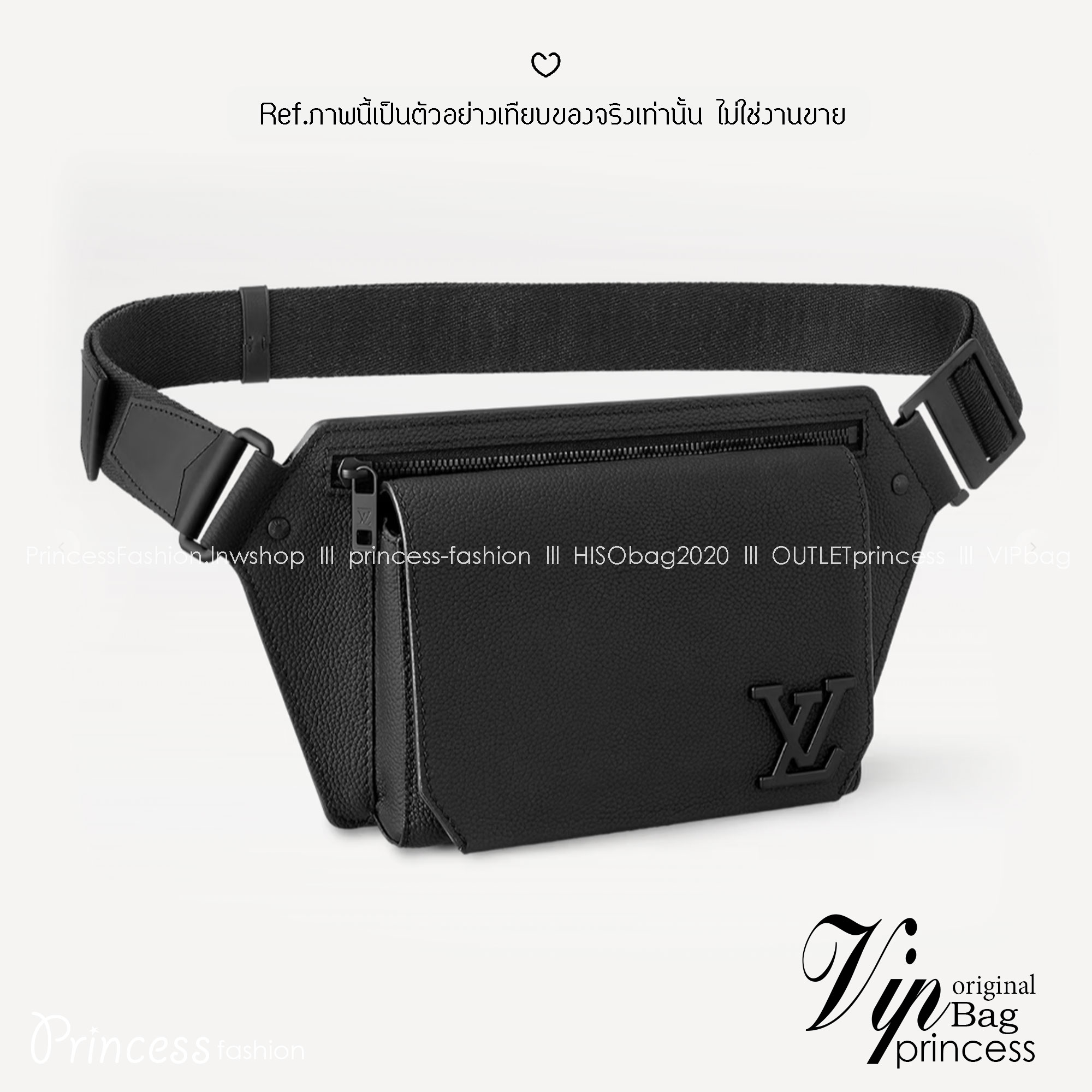 ORI | LV Sling bag Takeoff model / lvbeltbag กระเป๋าคาดอก หนังแท้ลายเกรนสีดำ ดีไซน์เรียบหรู 🤍 เกรดออริจินอล เทียบแท้ ใช้งานได้ทั่วโลก