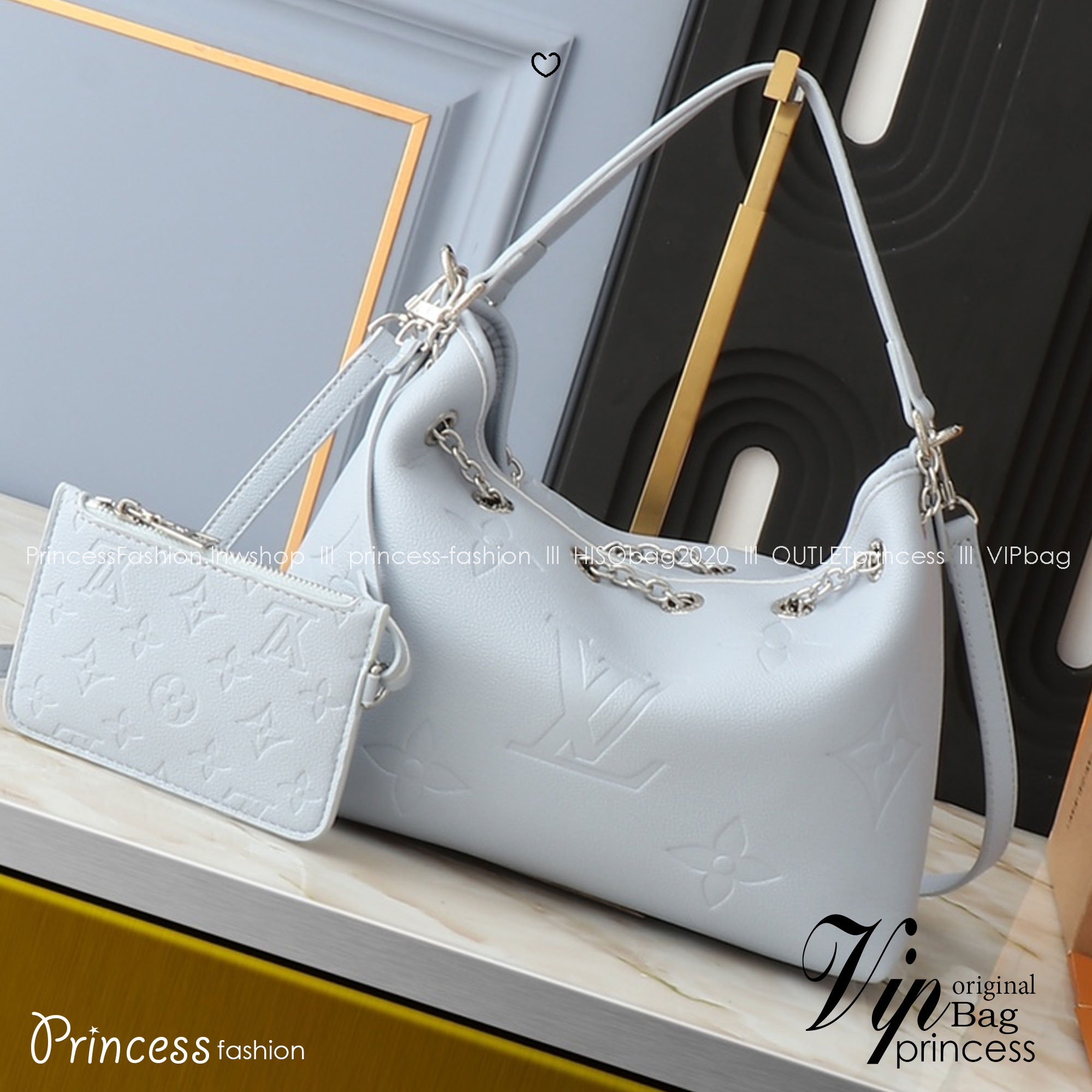 LV Bundle Monogram Empreinte Bag / LV Bella Bucket Bag กระเป๋าสะพายทรงบัคเก็ตรุ่นใหม่ ตกแต่งอะไหล่สีทองหรูหรา