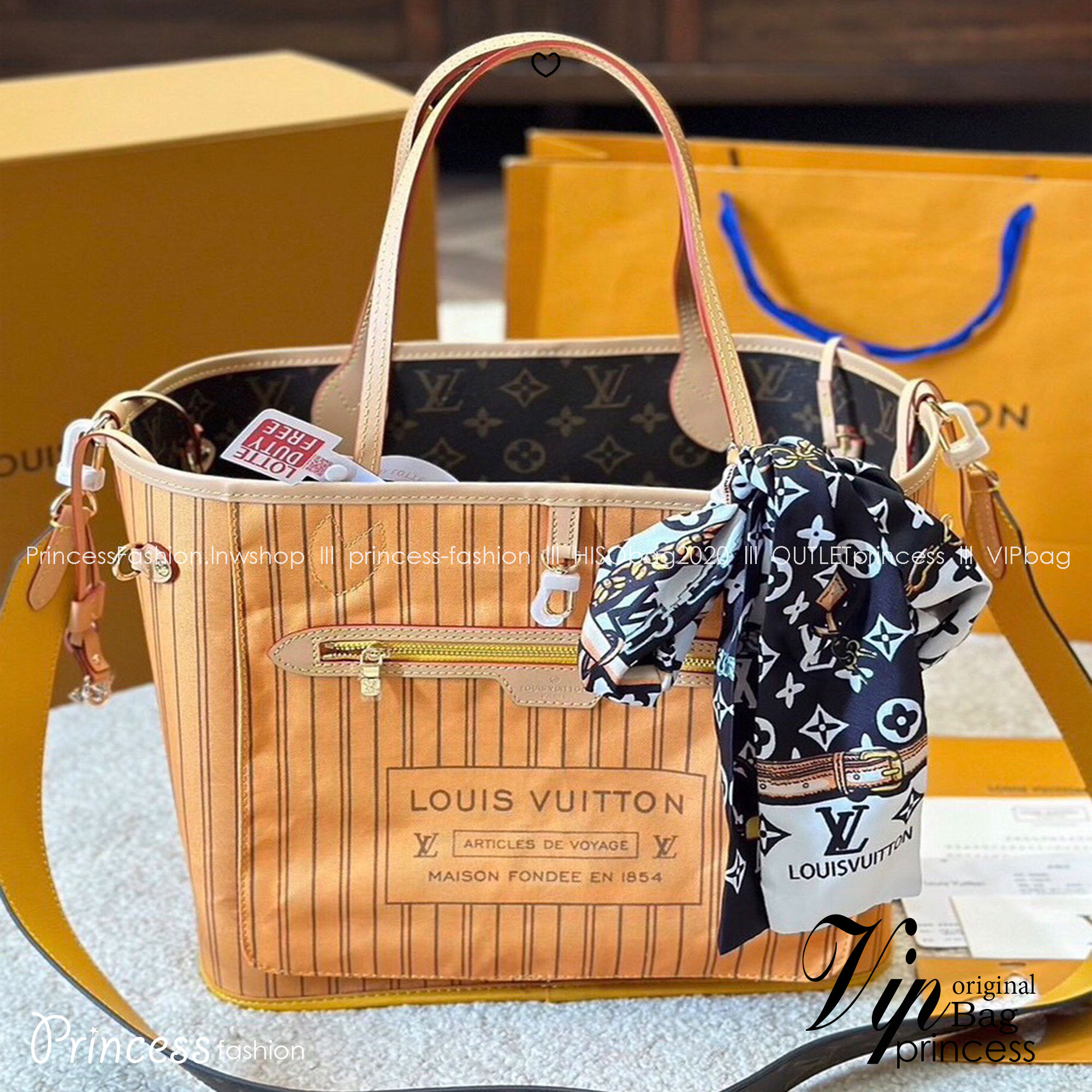 LV Neverfull Bandoulière Inside Out MM กระเป๋าทรงโท้ทรุ่นใหม่ล่าสุด ใช้ได้ 2 ด้าน ภายในสีสดใสมีชีวิตชีวา เป็นการรังสรรค์สุดท้าทายครั้งใหม่ของกระเป๋ารุ่นไอคอนิกจากหลุยส์ ที่สุดของความหรูหรา