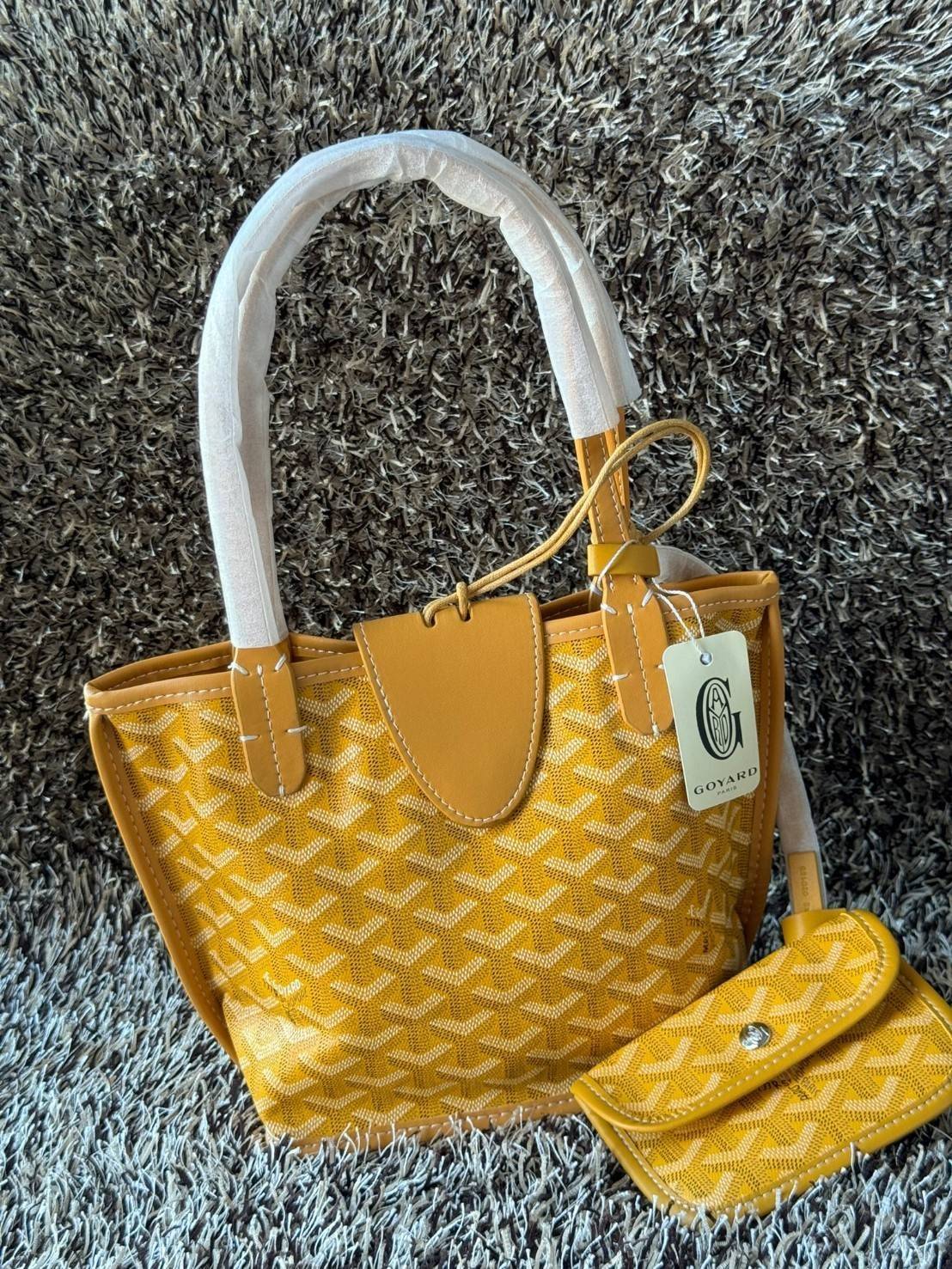 พร้อมส่ง 4 สี GOYARD ANJOU TOTE MINI / Goyard Villette Mini Tote Bag กระเป๋าทรงโท้ทมินิ แบรนด์หรูสัญชาติฝรั่งเศส 🧡 เกรดออริจินอล 1:1 สลับแท้ ใช้งานต่างประเทศได้