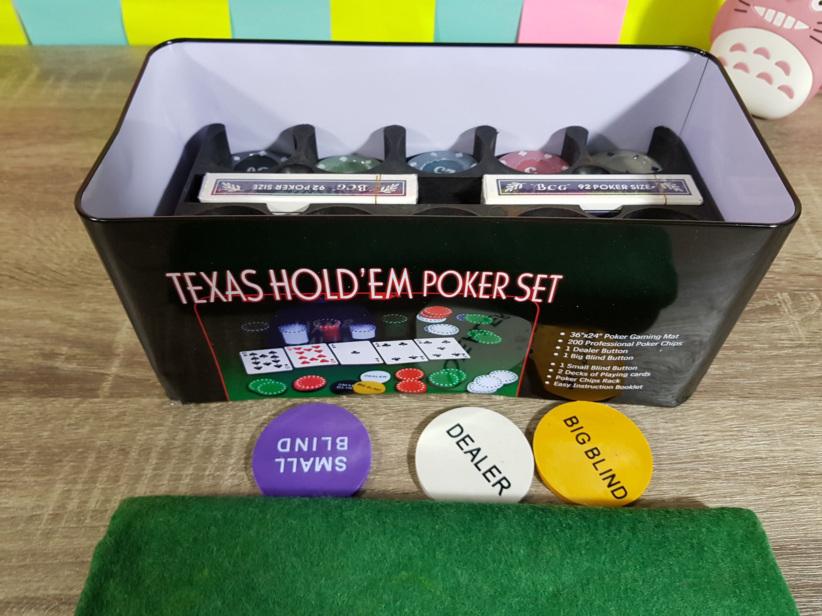ชุดโป๊กเกอร์พร้อมชิพ200 ชิพ (Poker Set 200 Chip) Texas Hold'em Poker Set