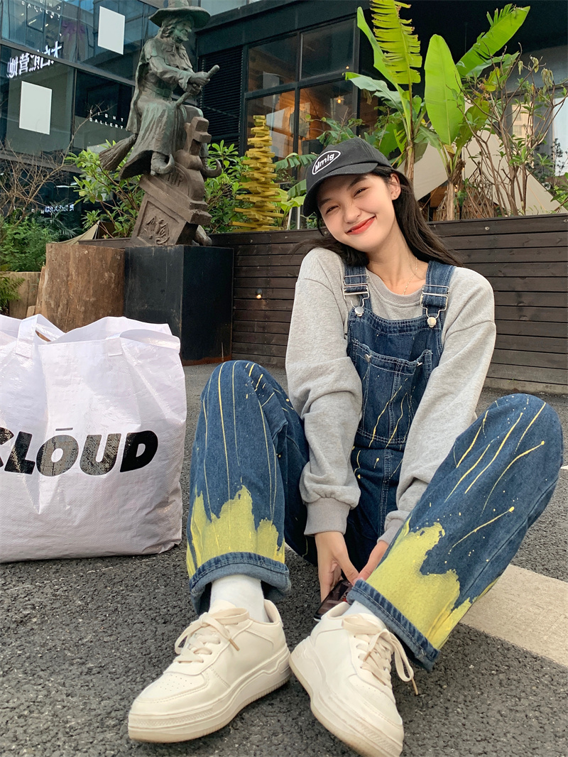 พร้อมส่ง 💫⭐️ Manin dress เอี๊ยมขายาวทรงสวยใส่สบายผ้ายีนส์ (IN36700)