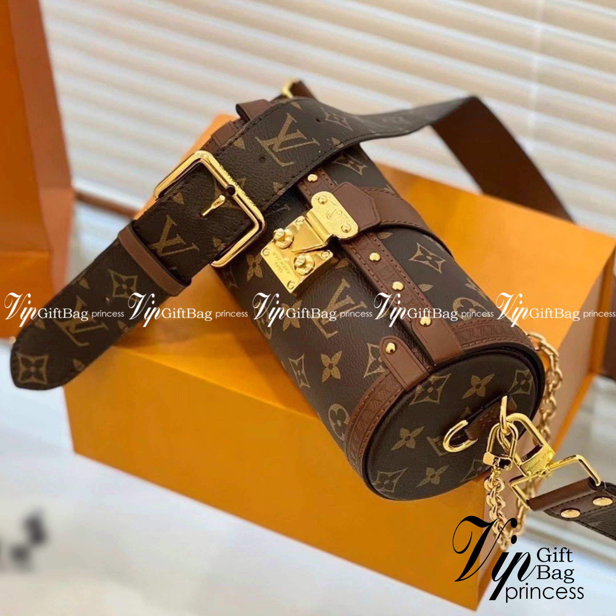 LV PAPILLON TRUNK Monogram coated canvas กระเป๋าสะพายทรงหมอน งานเปิดหน้าหนังลายโมโนแกรม อะไหล่ปั้มทุกจุด เกรดงานสวยเกินราคา ภาพสินค้าถ่ายจากงานขายจริง ใช้งานต่างประเทศได้