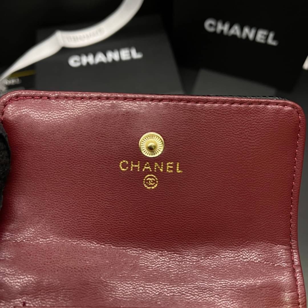 Chanel Wallet Trifold Caviar / Chanel Card Holder Zippy กระเป๋าสตางค์ชาแนลใบสั้น 3 พับ กระเป๋าใส่ธนบัตร บัตร ใส่เหรียญ ภายในตามรูป เกรดออริจินอล ภาพถ่ายจากงานขายจริง ใช้งานต่างประเทศได้