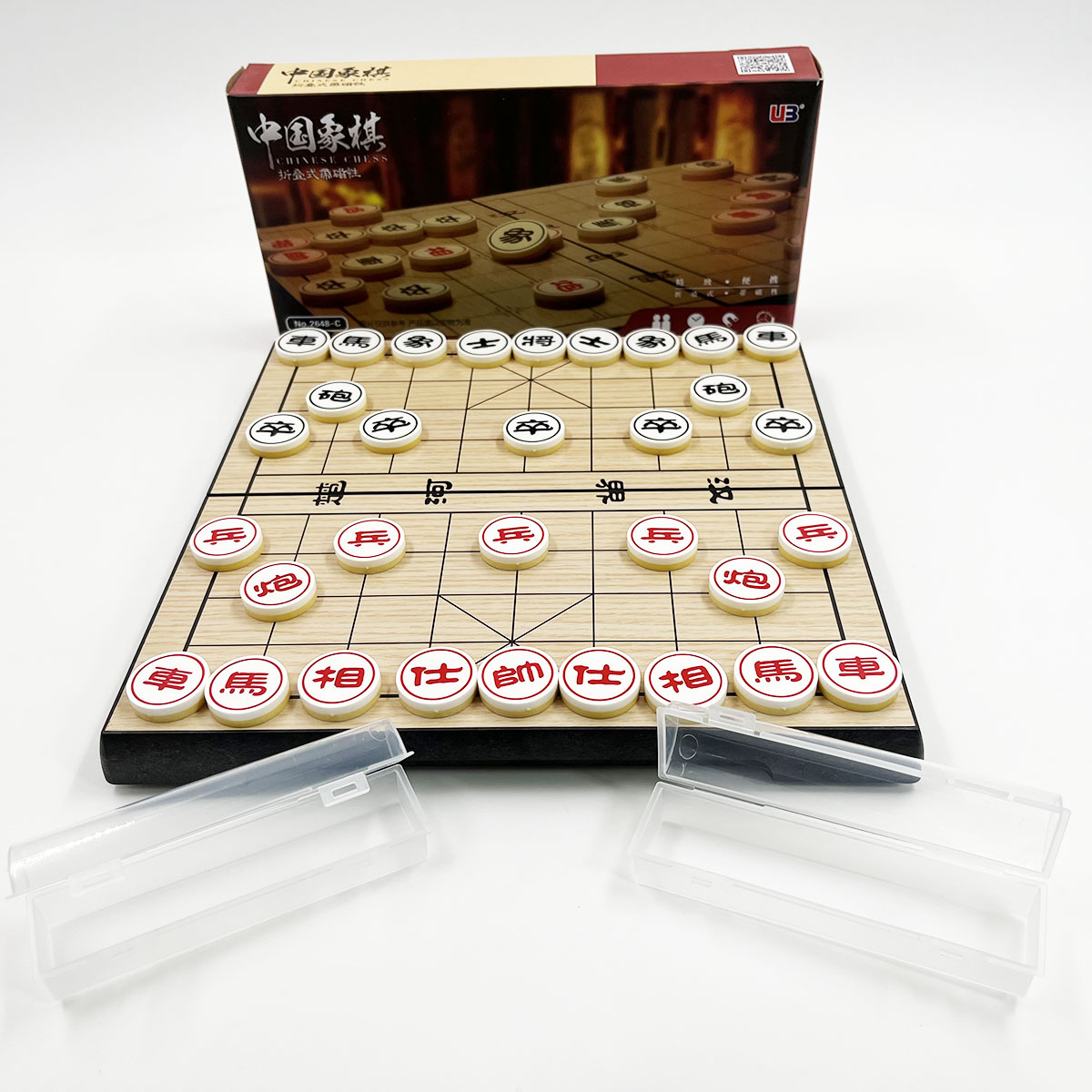 ชุดหมากรุกจีนแม่เหล็กพับได้ขนาดพกพา25x25 cm.แบรนด์UB No.2648-C chinese chess