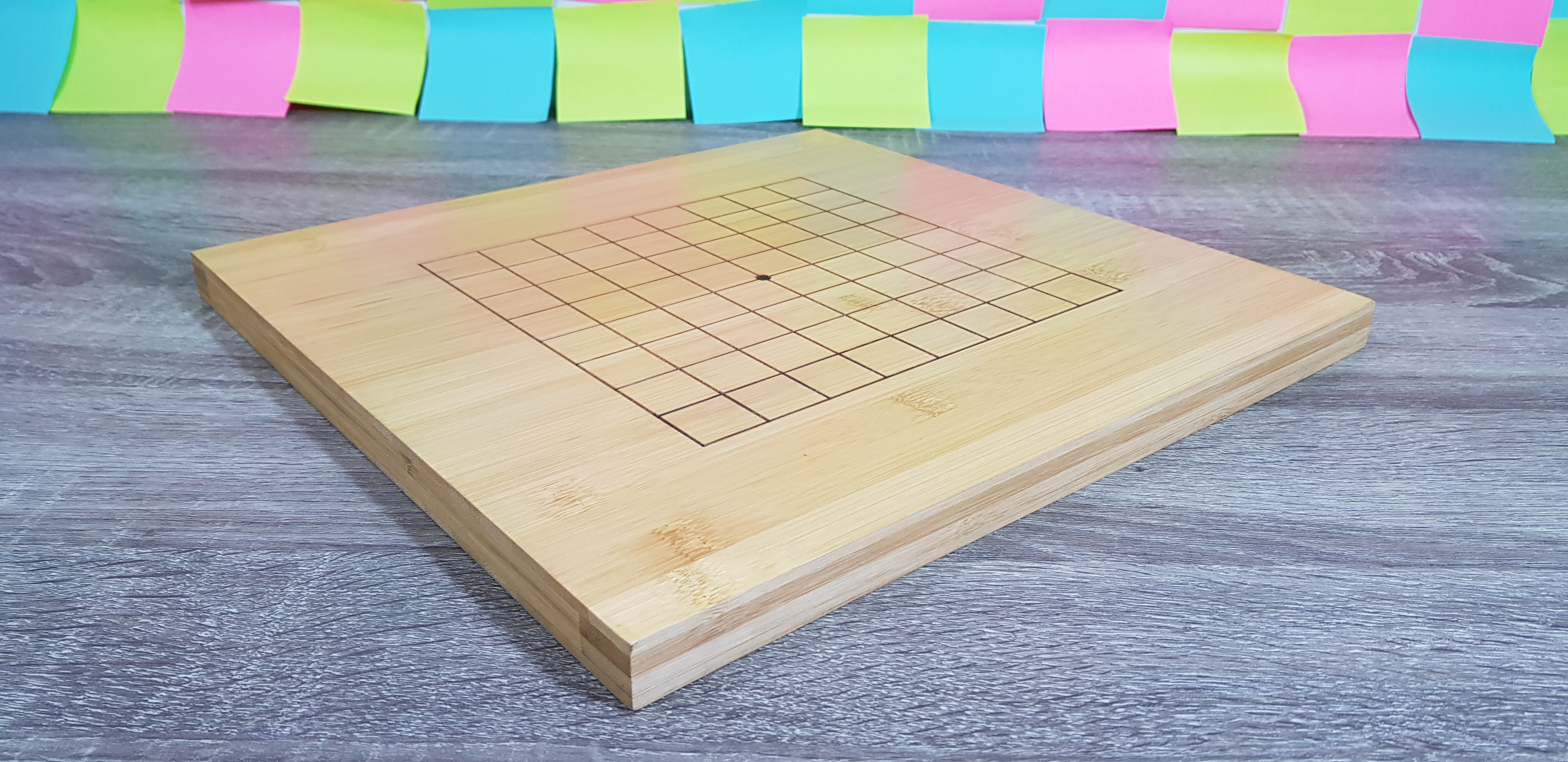 กระดานหมากล้อมไม้Torreyaหนา2 ซม.13เส้นและ9เส้น ขนาด32x31cm.