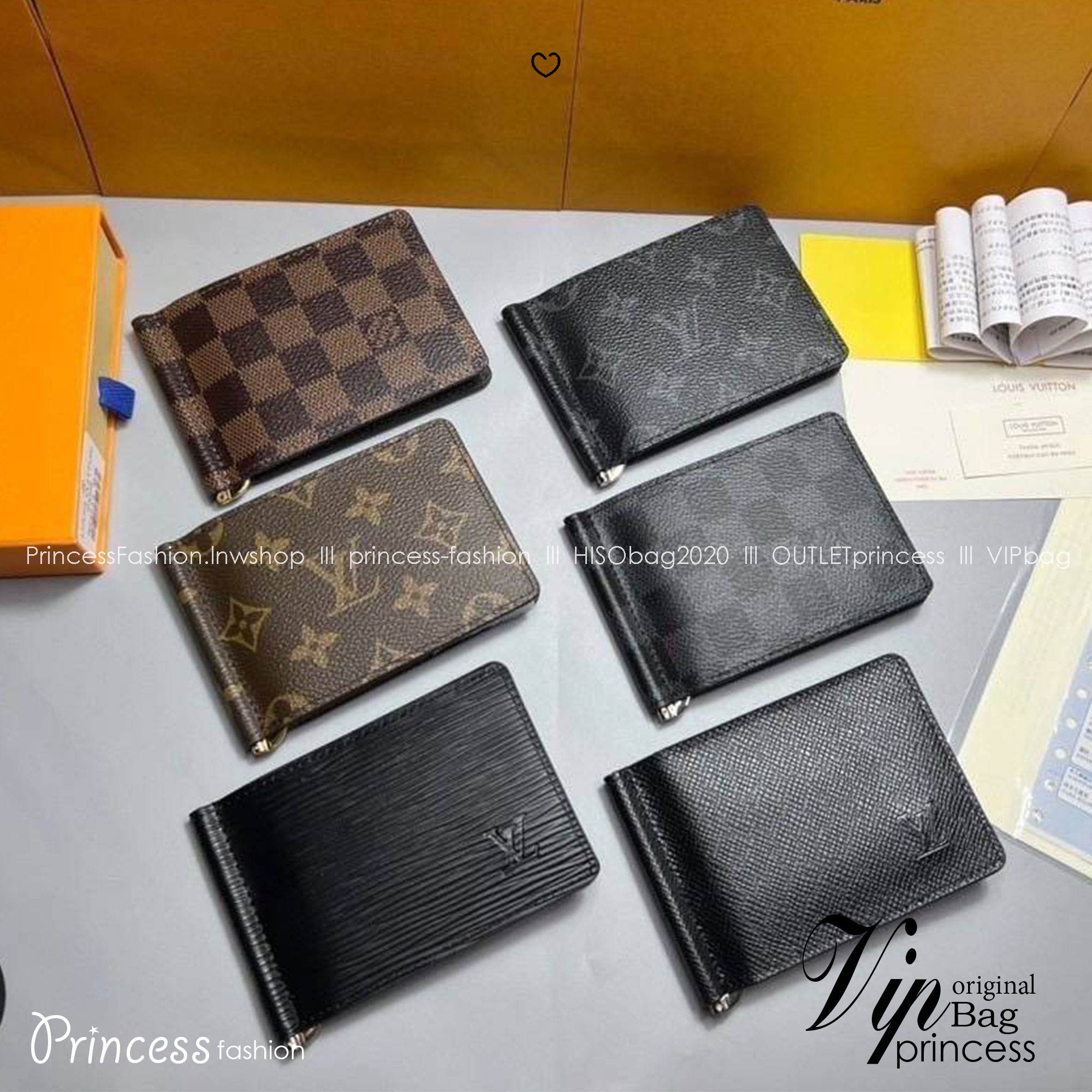 ORI หนังแท้ | LV Pince Money Clip Wallet / LV Short Wallet กระเป๋าสตางค์ใบสั้น กระเป๋าสตางค์ผู้ชาย