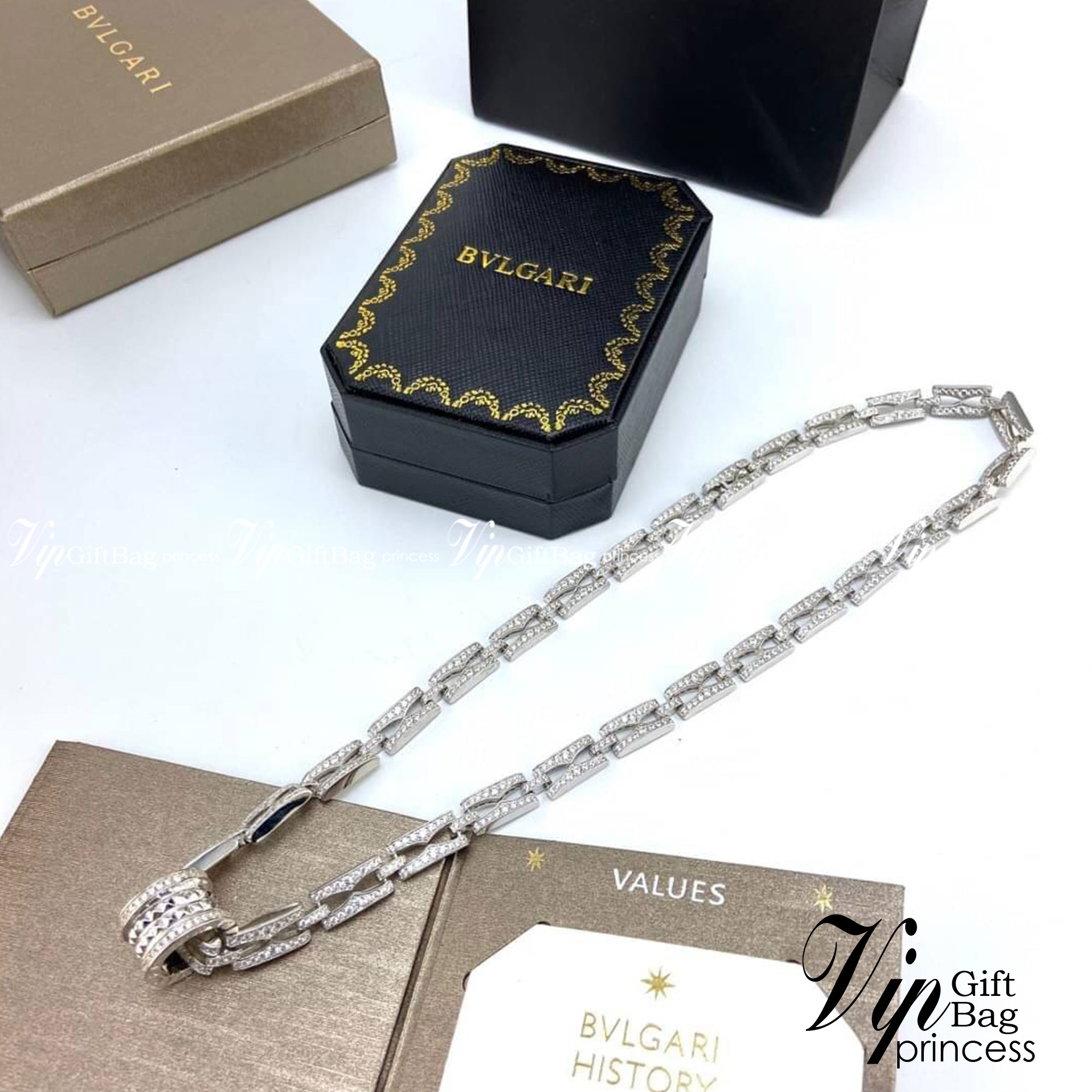 BVLGARI Necklace B.zero1 46cm สร้อยคอบุลการี ภาพสินค้าถ่ายจากงานขายจริง ใช้งานต่างประเทศได้