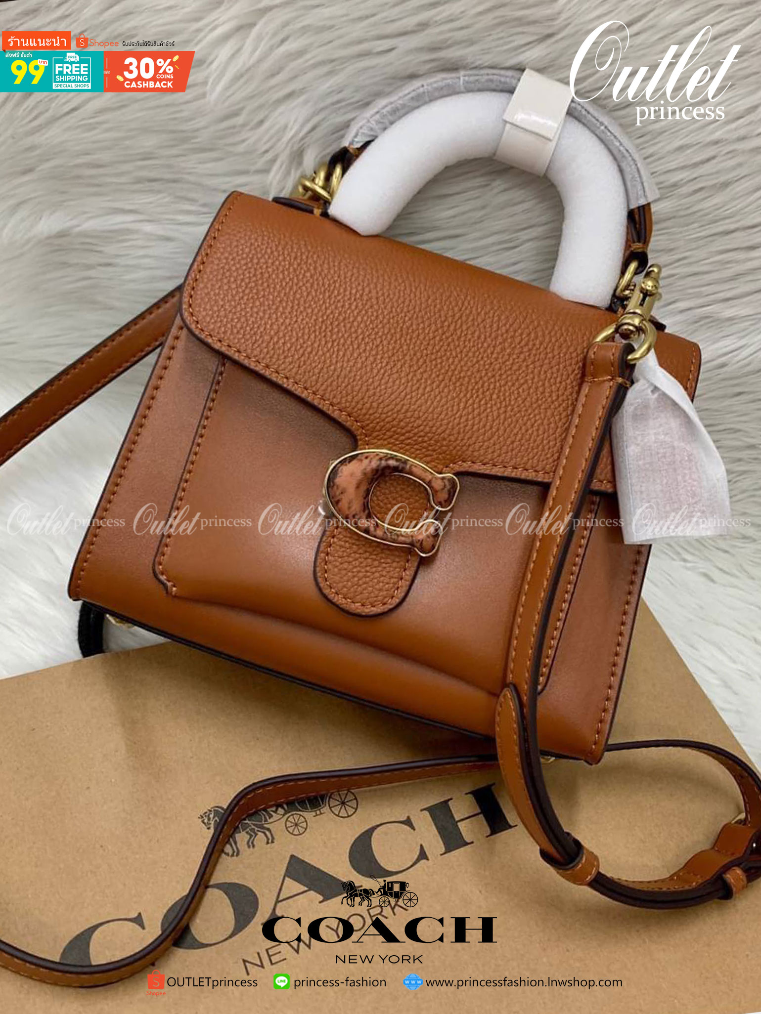 โลโก้รุ่นใหม่ล่าสุด หรูดูดีมากๆค่ะ🌈 COACH TABBY TOP HANDLE ((c3887//c0773)) พร้อมส่งที่ไทยค่ะ! กระเป๋าหิ้ว//สะพายข้างได้ หนังแท้อย่างดี กหนึ่งใบทำหนังสองลายได้อย่างสวยงาม พร้อมโลโก้รุ่นใหม่ล่าสุดดูดีมากๆค่ะ เปิดปิดกระเป๋าแบบกดล็อค ภายในมีช่องหลักส