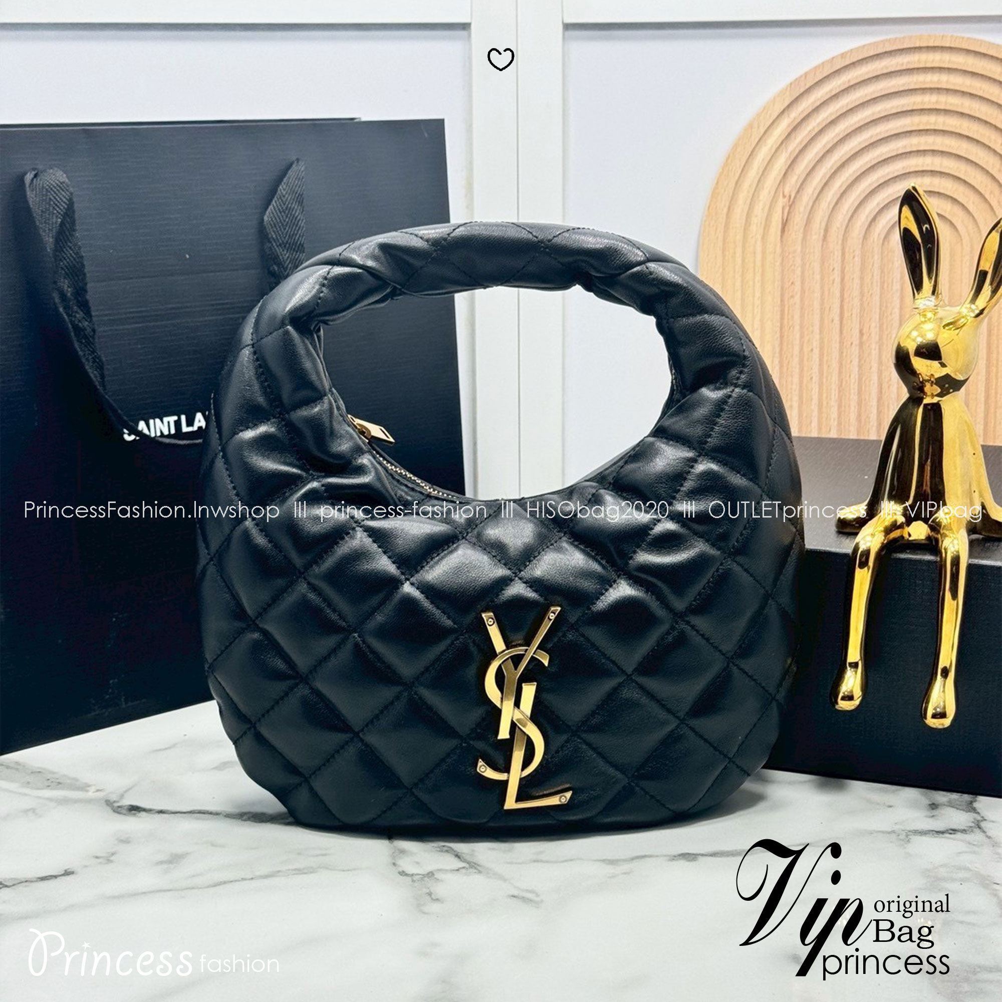 ORI หนังแท้ | YSL ICARINO in quilted nappa 25cm กระเป๋าถือ Icare รุ่นยอดนิยม ปรับไซส์ใช้งานง่าย ดีไซน์ทันสมัย น้ำหนักเบา เรียบหรู โดดเด่นด้วยโลโก้แบรนด์สีทอง