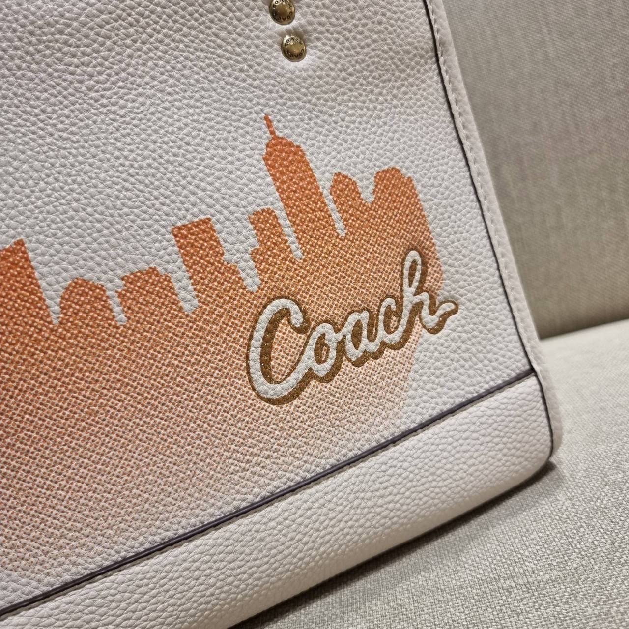 COACH C6494 COACH x JENNIFER LOPEZ DEMPSEY TOTE 22 WITH NYC SKYLINE คอลเลคชั่นใหม่ล่าสุด ยังไม่เข้า shop ไทย!! สุดยอดตัวแม่แห่งความเซ็กซี่ เจนนิเฟอร์ โลเปซ คอลแลบกับแบรนด์ เพิ่มความมีเสน่ห์ให้กับไอเท็มนี้ได้อย่างไม่ต้องสืบ!! กระเป๋าสะพายทรงโท้ท ดีไซน์โดดเ