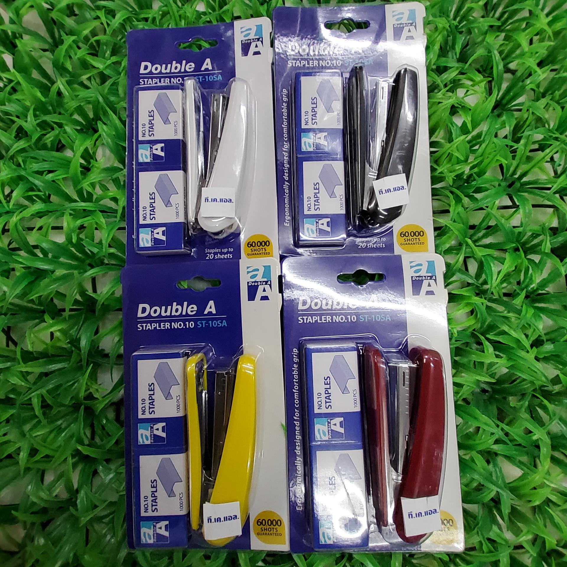 เครื่องเย็บกระดาษ Double A ST-10SA พร้อมลวดเย็บ2กล่อง ใช้กับลวดเย็บ#10