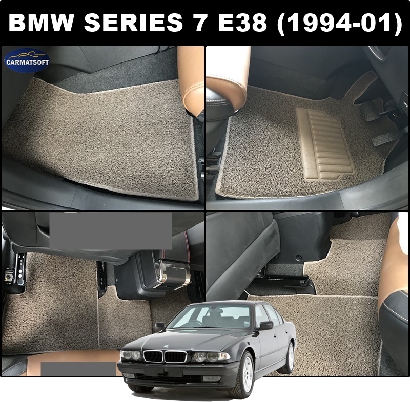 พรมไวนิลดักฝุ่น BMW SERIES 7 E38 (1994-01) พรมดักฝุ่นเกรดA ใยหนานุ่มพิเศษ เข้ารูป100%