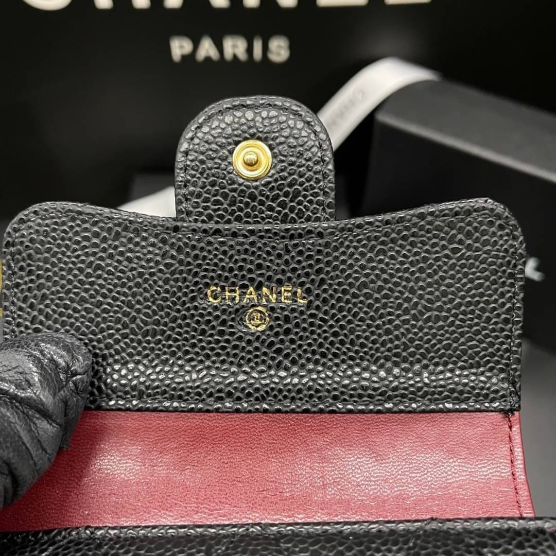 Chanel Wallet Trifold Caviar / Chanel Card Holder Zippy / Chanel Coin Zippy กระเป๋าสตางค์ชาแนลใบสั้น 3 พับ กระเป๋าใส่ธนบัตร บัตร ใส่เหรียญ ภายในตามรูป เกรดออริจินอล ภาพถ่ายจากงานขายจริง ใช้งานต่างประเทศได้