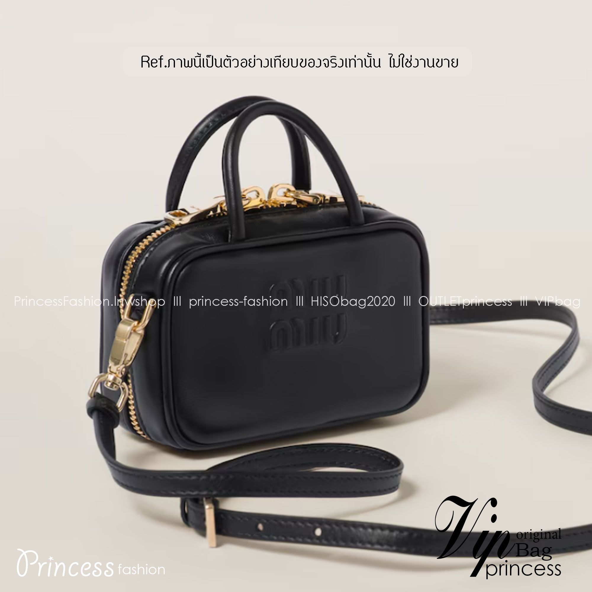 MIUMIU Leather micro bag / MIUMIU Mini Bag กระเป๋าถือสะพายใบเล็ก เกรดออริ 1:1 ใช้งานต่างประเทศได้ ภาพถ่ายจากงานขายจริง