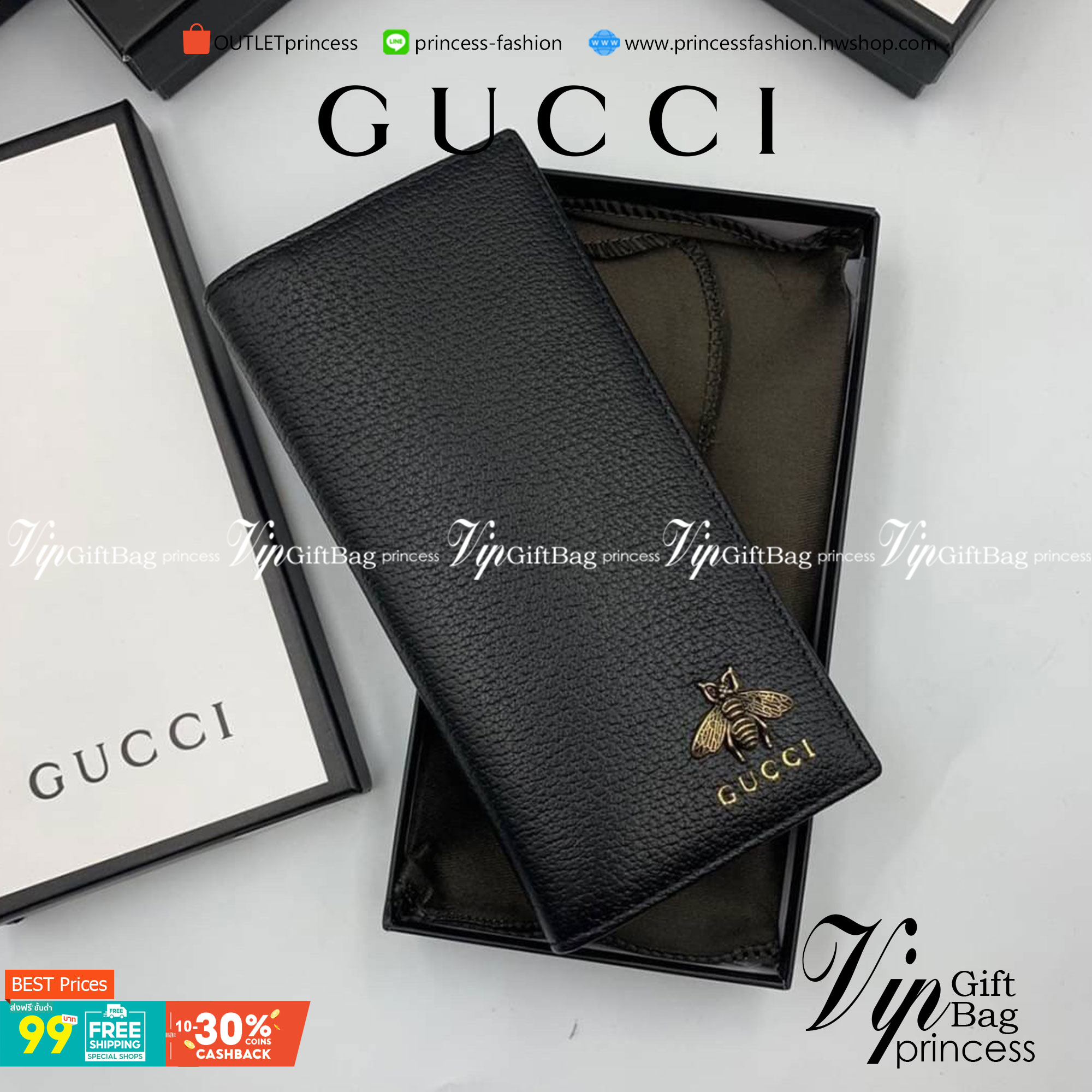 หนังแท้ GUCCI Men Long Wallet รุ่นใหม่ล่าสุด!! หนังสวยเริด ดีงามมากค่าาา กระเป๋าสตางค์ใบยาว ดีไซน์ใหม่ สวยดูหรู ถือใช้กำลังเหมาะมือ ใส่บัตรได้เยอะ ใส่ธนบัตรได้ทุกชนิด มาครบ set พร้อมส่ง!! เป็นไอเท็มที่หนุ่มๆต้องมีจริงๆจ้า 😎😎