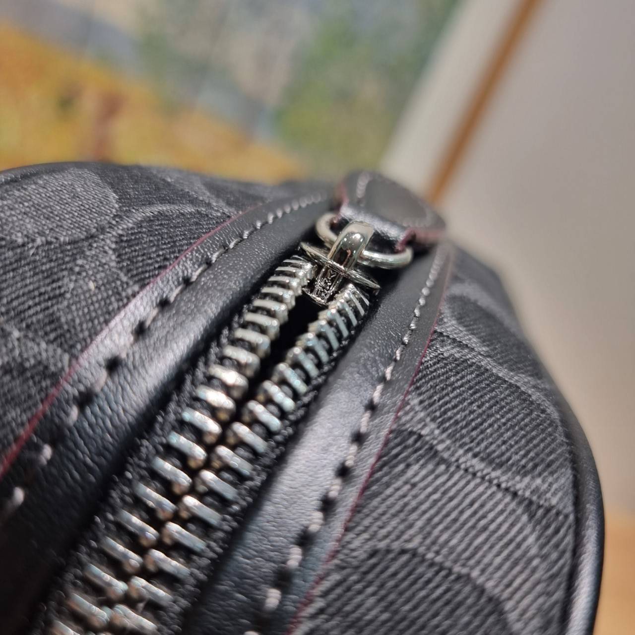 COACH CE744 CAMERA BAG IN SIGNATURE DENIM กระเป๋าสะพายข้างรูปทรงสวยคลาสสิค BLACK MULTI เกรดท็อปออริ เกรดดีสุด สลับแท้ 1:1