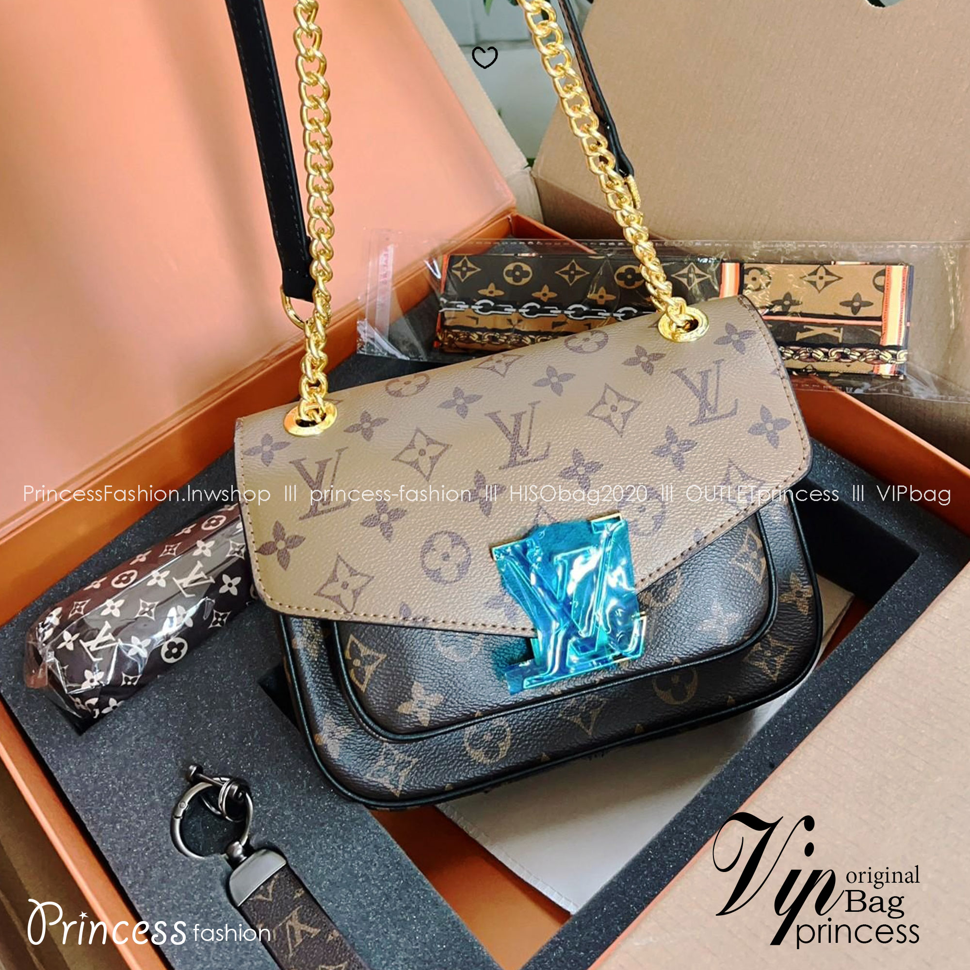 LV Passy Monogram Canvas Bag เซ็ทกระเป๋า พร้อมร่ม และพวงกุญแจ คุ้มที่สุด สินค้ามีจำนวนจำกัด เกรดวีไอพี ไฮเอน