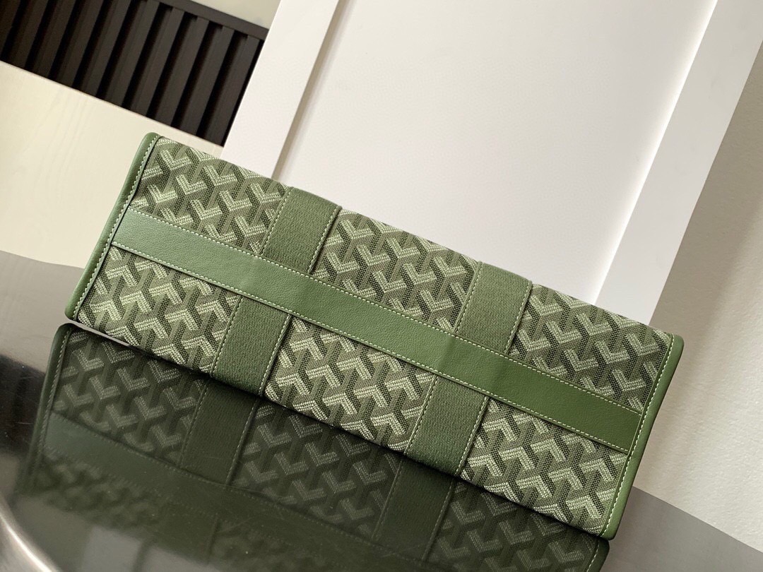 GOYARD Villette Jacquard Tote Bag MM กระเป๋าทรงโท้ทใบใหญ่ หนังแท้สวยเนี๊ยบ เกรดท็อปออริ สลับแท้ 1:1 เกรดดีสุด ใช้ต่างประเทศได้ ผ่านทุก ตม.