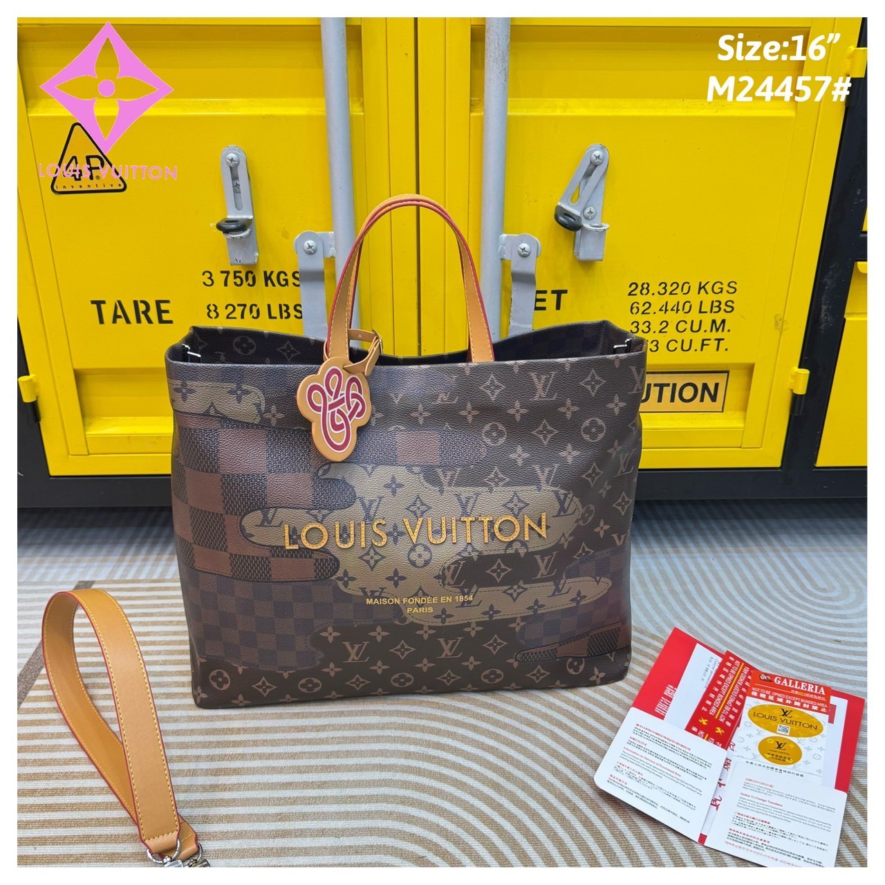 LV Shopper Tote bag Monogram Landscape Canvas กระเป๋าสะพายทรงโท้ท shopper มี 3 ขนาด สวยคลาสสิค พกพาสะดวก ใช้งานง่ายสุดๆ