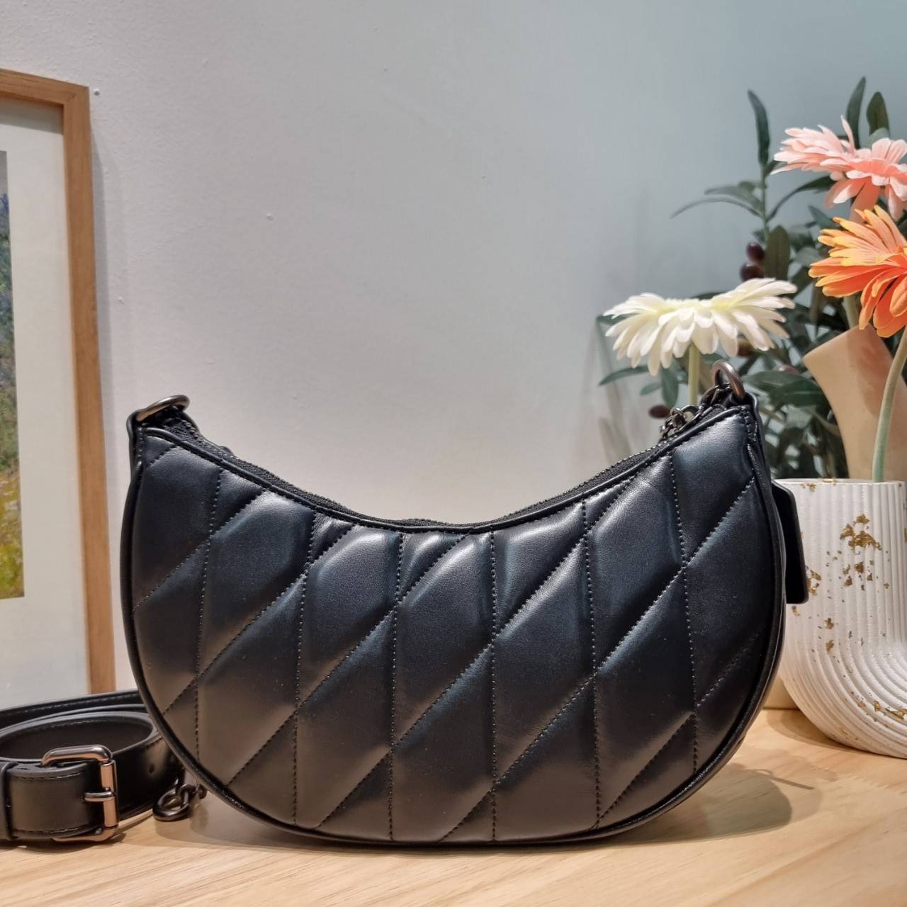 พร้อมส่ง 4 สี COACH CP148 MIRA SHOULDER BAG WITH PILLOW QUILTING กระเป๋าสะพายดีไซน์สวย 🧡 เกรดท็อปออริจินอล 1:1 สลับแท้ เกรดดีสุด ใช้งานต่างประเทศได้