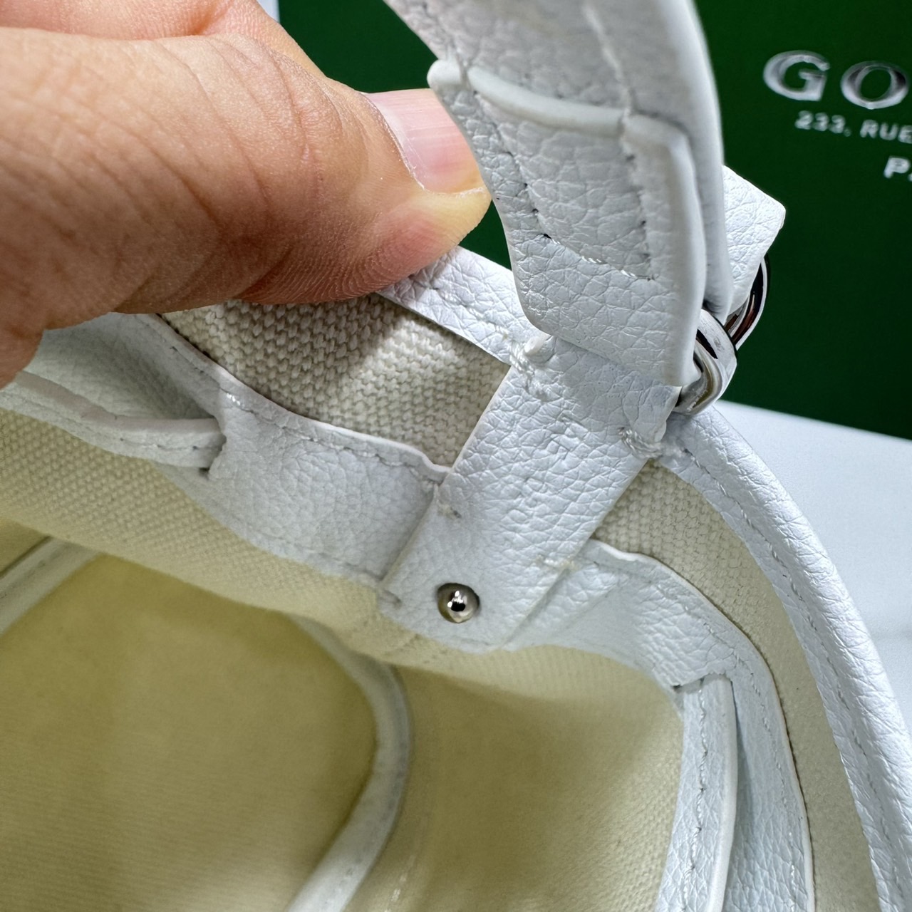 RI หนังแท้ | Goyard Petit Flot Mini bucket bag กระเป๋าสะพายทรงบัคเก็ต ไซส์มินิ ดูผู้ดีในตัว วัสดุหนังแคนวาสพิมพ์ลายสวยคม