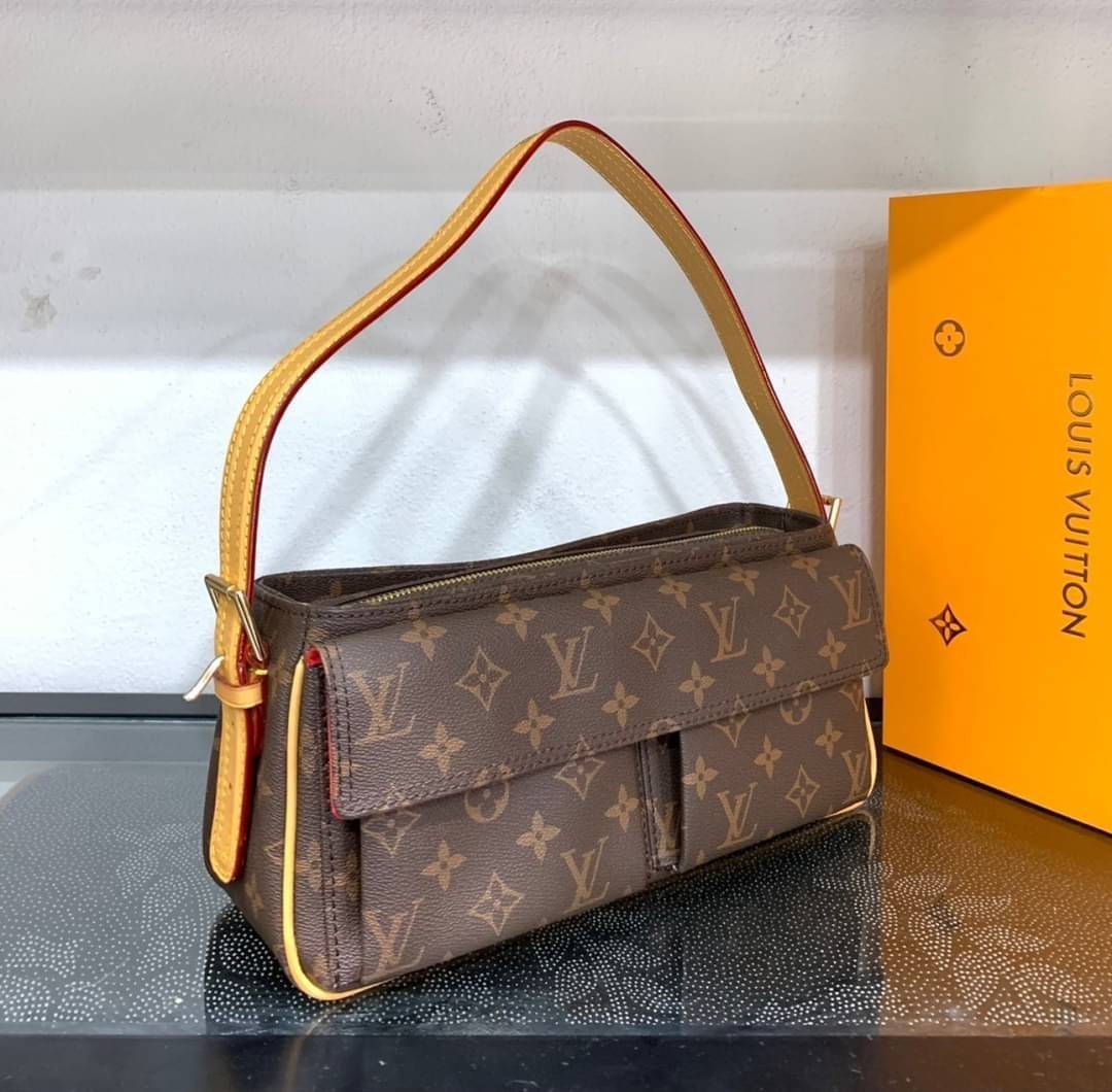LV VIBA CITE MM Monogram เกรดออริจินอล กระเป๋าสะพายไหล่งานแบรนด์ รุ่นวินเทจ เป๊ะ ปัง ปั้มทุกจุด สวยหรูดูแพง ตามแบบฉบับแบรนด์ ภาพถ่ายจากงานขายจริง ใช้งานต่างประเทศได้