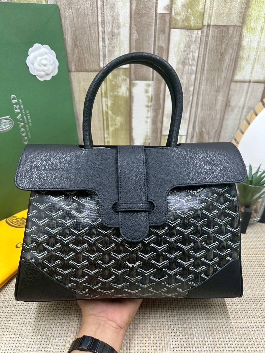 5 สี ORI หนังแท้ | Goyard Saigon Tote Bag กระเป๋าสะพายทรงโท้ท พร้อมหูจับใช้งานง่าย ภายในโล่งกว้าง หรูหราลงตัว