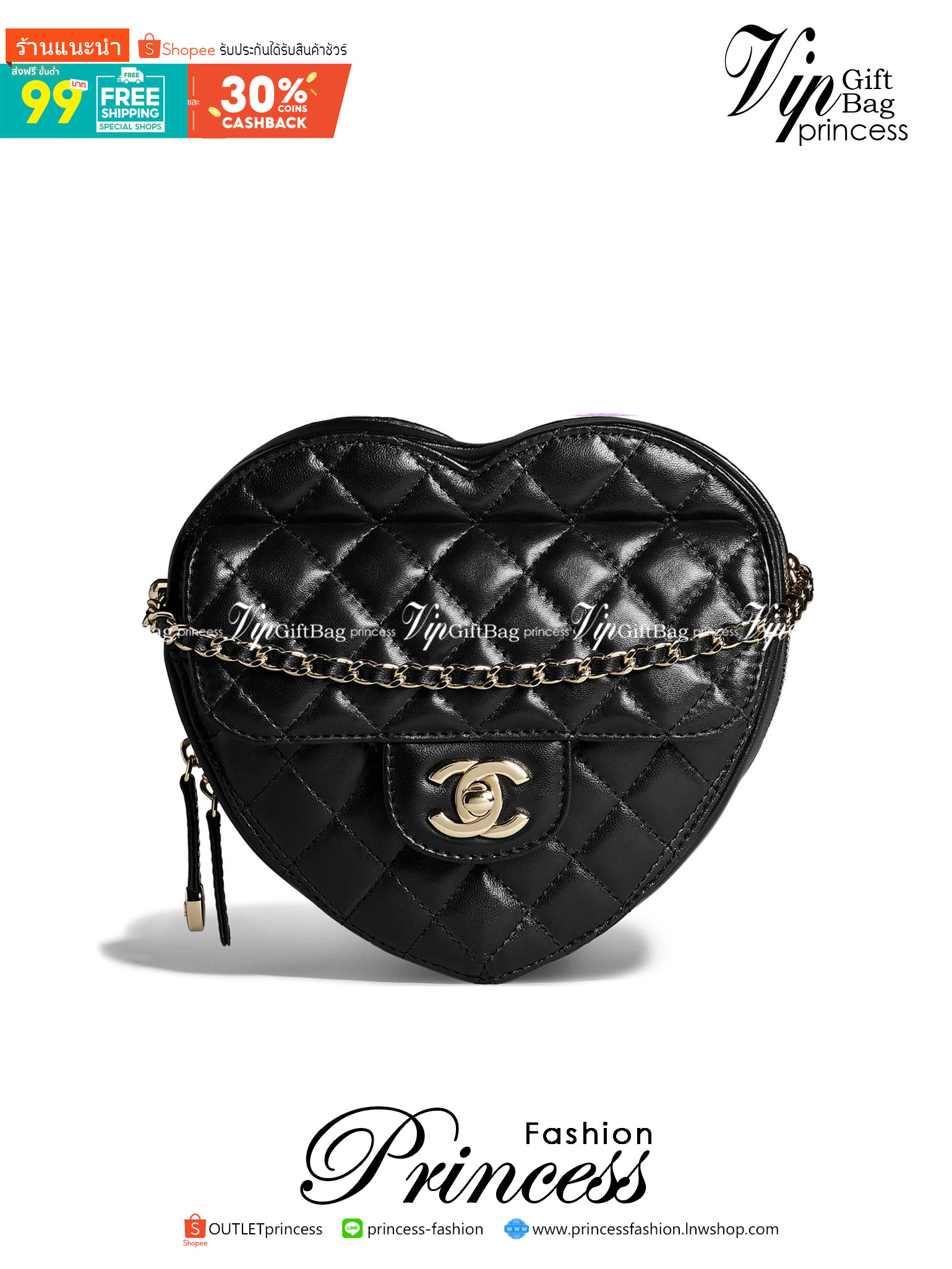 VIP 🥂 CHANEL Heart Bag Lambskin & Gold-Tone Meta ใหม่มาก สวยมาก มงมาก!! กระเป๋าสะพายสุดคิ้วท์ ที่ดีไซน์รูปทรงหัวใจไม่ซ้ำใคร น่ารักทุกสี น่าใช้ไปเลยแม่!! วัสดุหนังแกะฟอกสี เปิด-ปิดด้วยซิป ด้านหน้ามีช่องเก็บของจุกจิก ภายในเป็นช่องโล่ง ใส่มือถือ ใส่ก