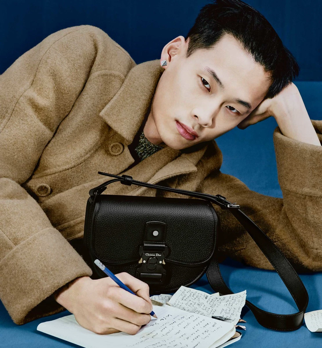 Dior Messenger Gallop Bag / DIOR Mini Gallop Bag with Strap Black Grained Calfskin เกรดใช้งานสลับใบจริงได้ หนังแท้ เทพออริจินอล เป็นรุ่นสั่งทำพิเศษ ภาพสินค้าถ่ายจากงานขายจริงใช้งานต่างประเทศได้