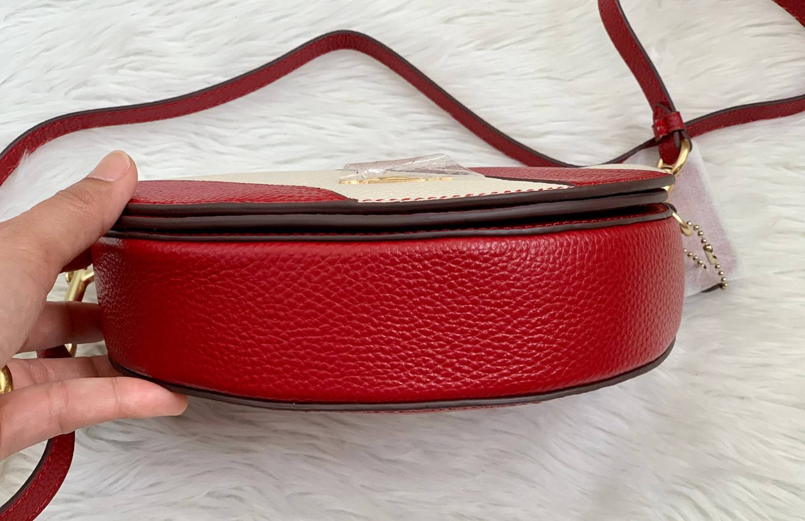 พร้อมส่งที่ไทยครบทั้ง6สีค่ะ 😘 Coach Ellen Crossbody In Signature ((C1432)) กระเป๋าทรงฮาฟมูนรูปทรงคลาสสิก ออกแบบให้มีลักษณะโค้งมน ไม่ดูเป็นทรงแข็งจนเกินไป ดีไซน์และสีของกระเป๋ายังเรียบง่าย เข้าได้กับทุกชุด สะพายครอสบอดี้ร์//สะพายข้าง หรือถือแบบคลัท