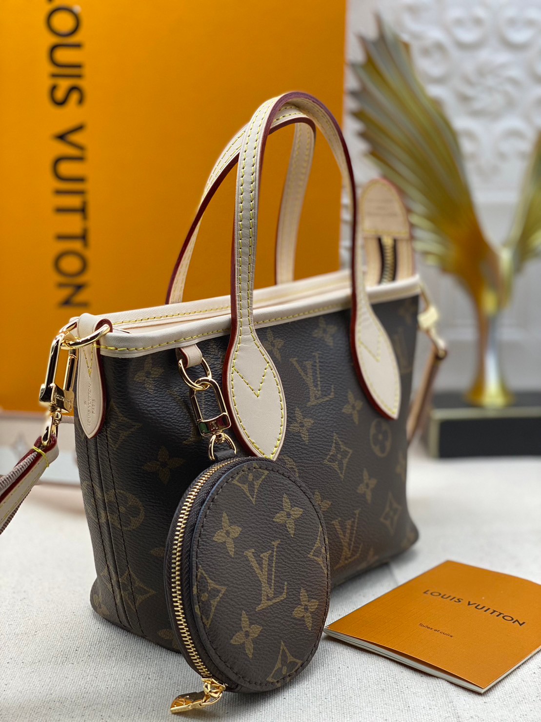 LV Neverfull BB Monogram Canvas - Handbags ดีไซน์ใหม่ใบเล็กน่ารัก เกรดออริ สลับแท้ ใช้งานต่างประเทศได้