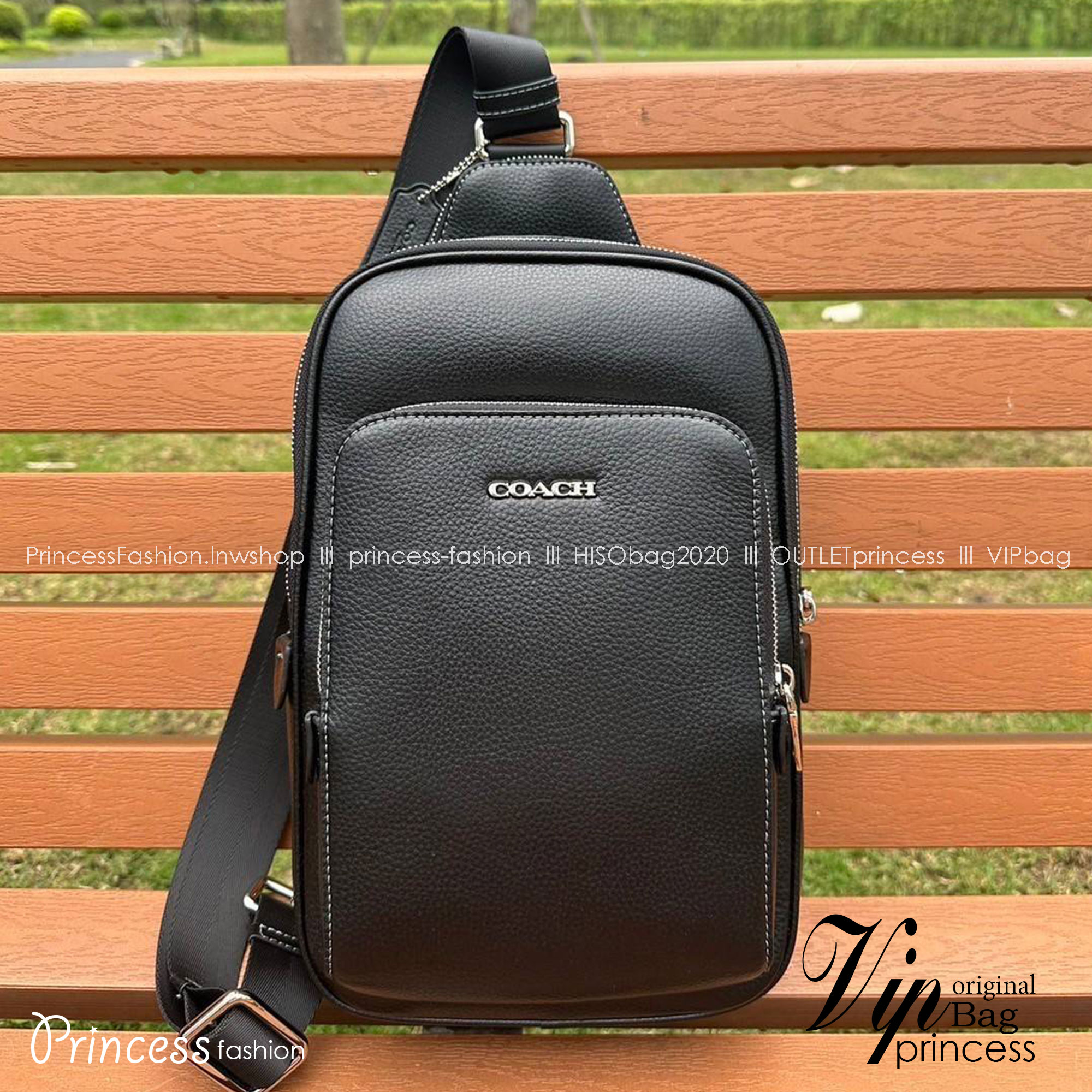 พร้อมส่ง 4 สี COACH Ethan Pack In Signature Canvas / COACH GRAHAM PACK กระเป๋าคาดอก 🧡 เกรดท็อปออริจินอล 1:1 สลับแท้ เกรดดีสุด ใช้งานต่างประเทศได้